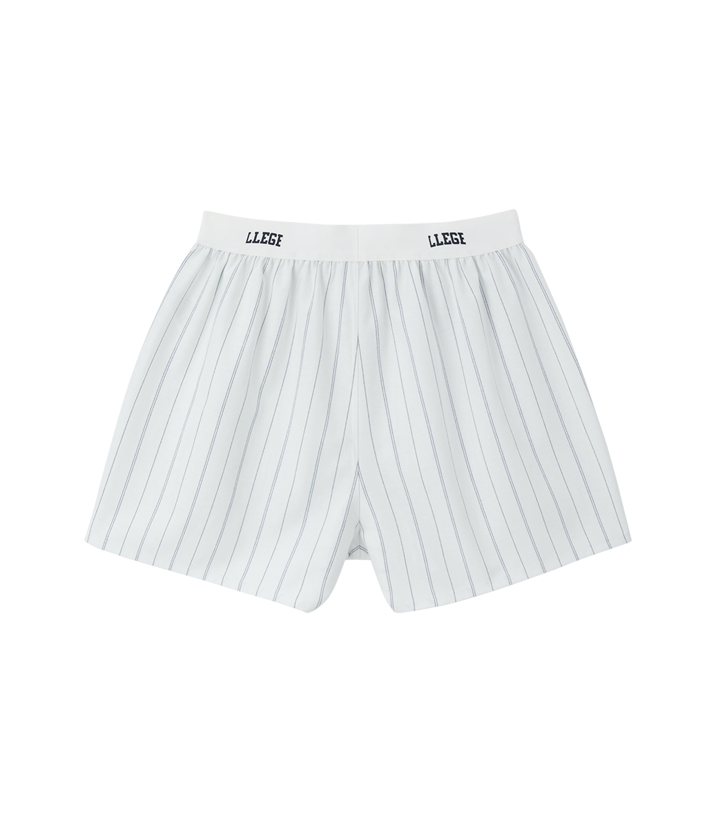 Llege - Stripe Oxford Boxer Pants (Off White) product image 2 | TRAB K-Fashion Australia