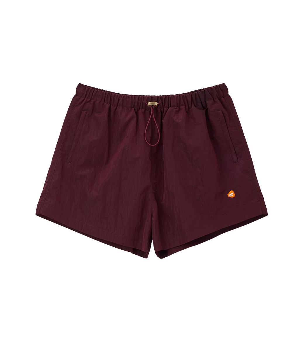 Llege - Jubangwol Nylon Banding Shorts (Burgundy) product image 1 | TRAB K-Fashion Australia
