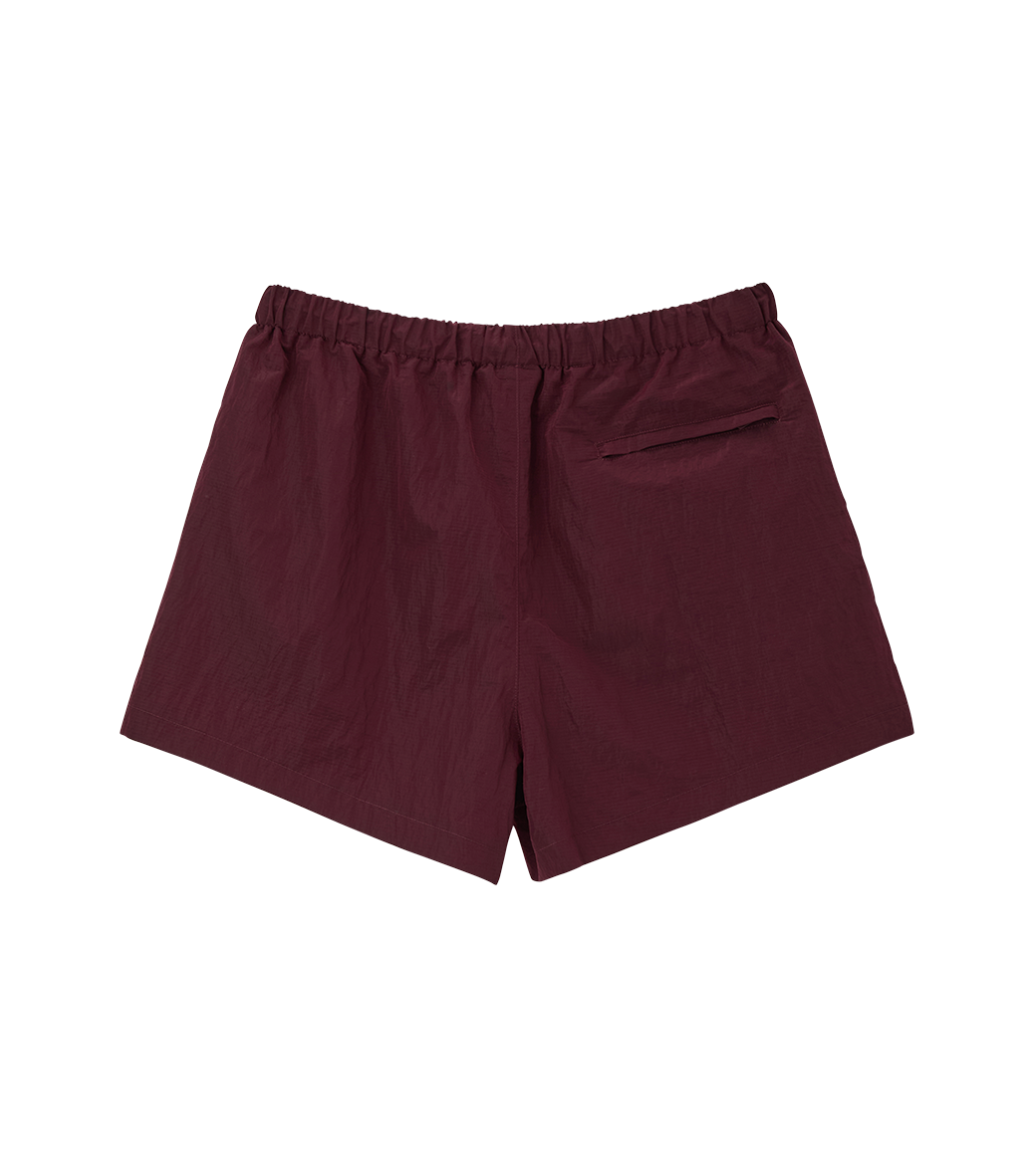 Llege - Jubangwol Nylon Banding Shorts (Burgundy) product image 2 | TRAB K-Fashion Australia