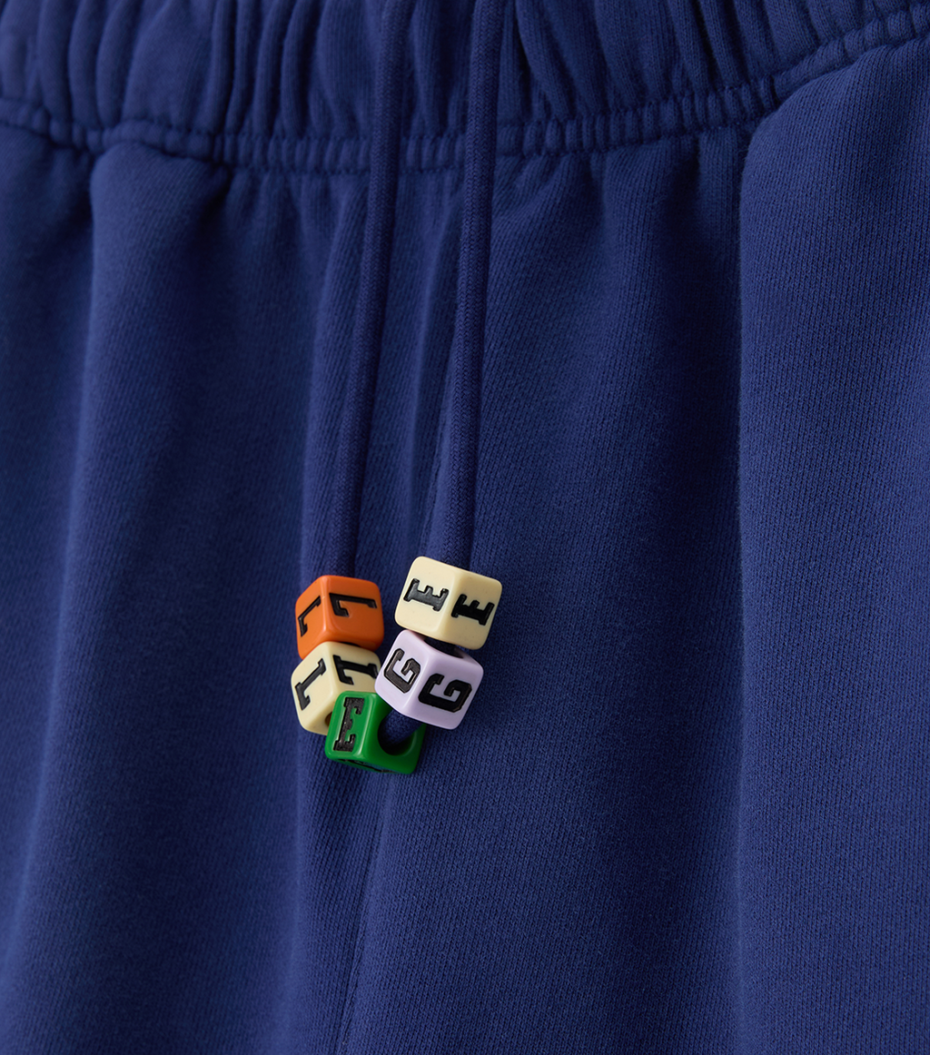 Llege - Garment Dyed Cube Logo Shorts (Navy) product image 3 | TRAB K-Fashion Australia