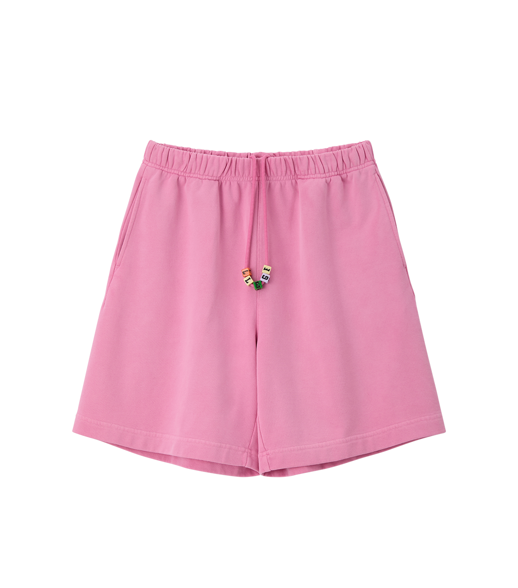 Llege - Garment Dyed Cube Logo Shorts (Pink) product image 1 | TRAB K-Fashion Australia