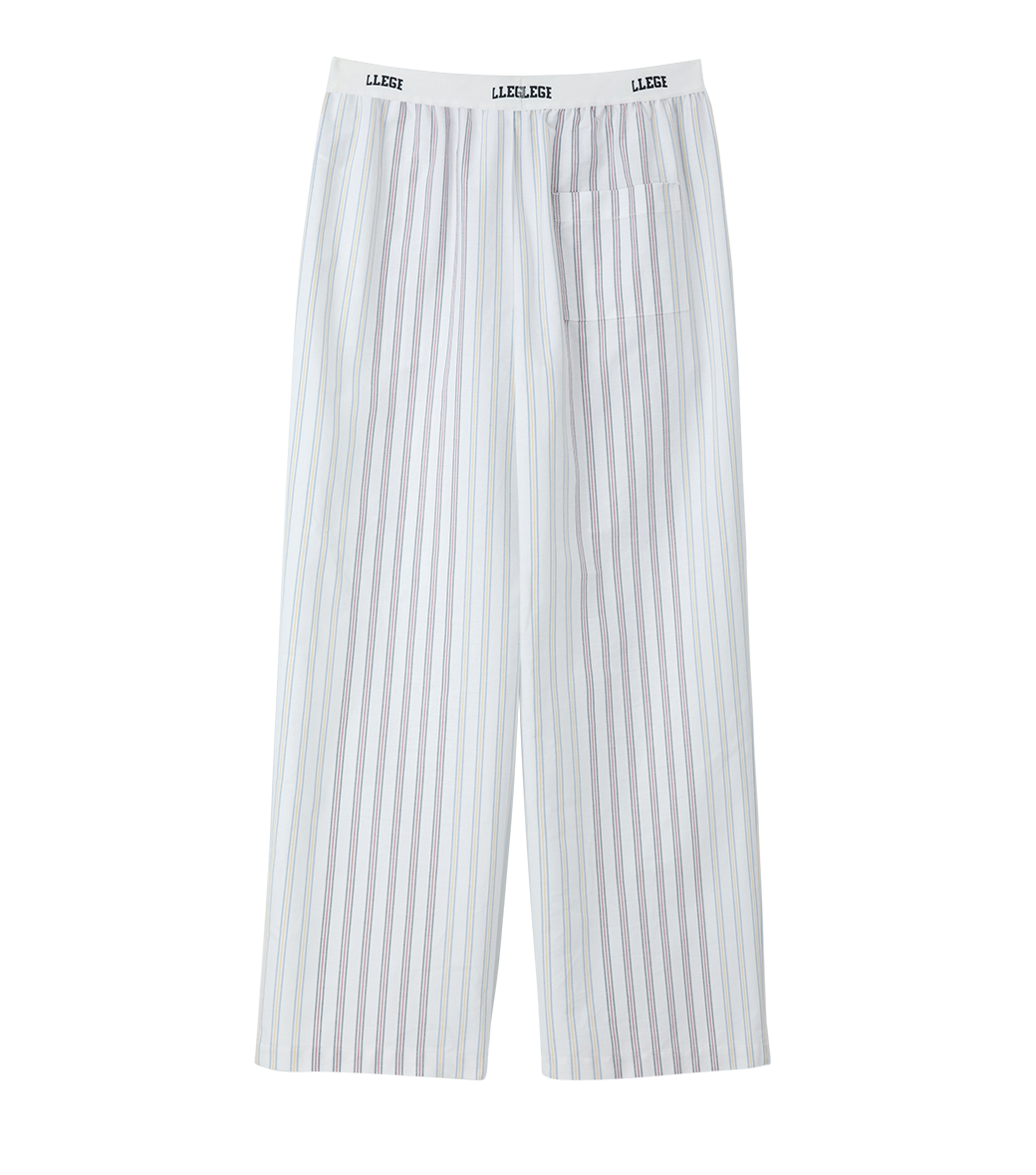 Llege - Multi Stripe Pajama Pants (Off White) product image 2 | TRAB K-Fashion Australia