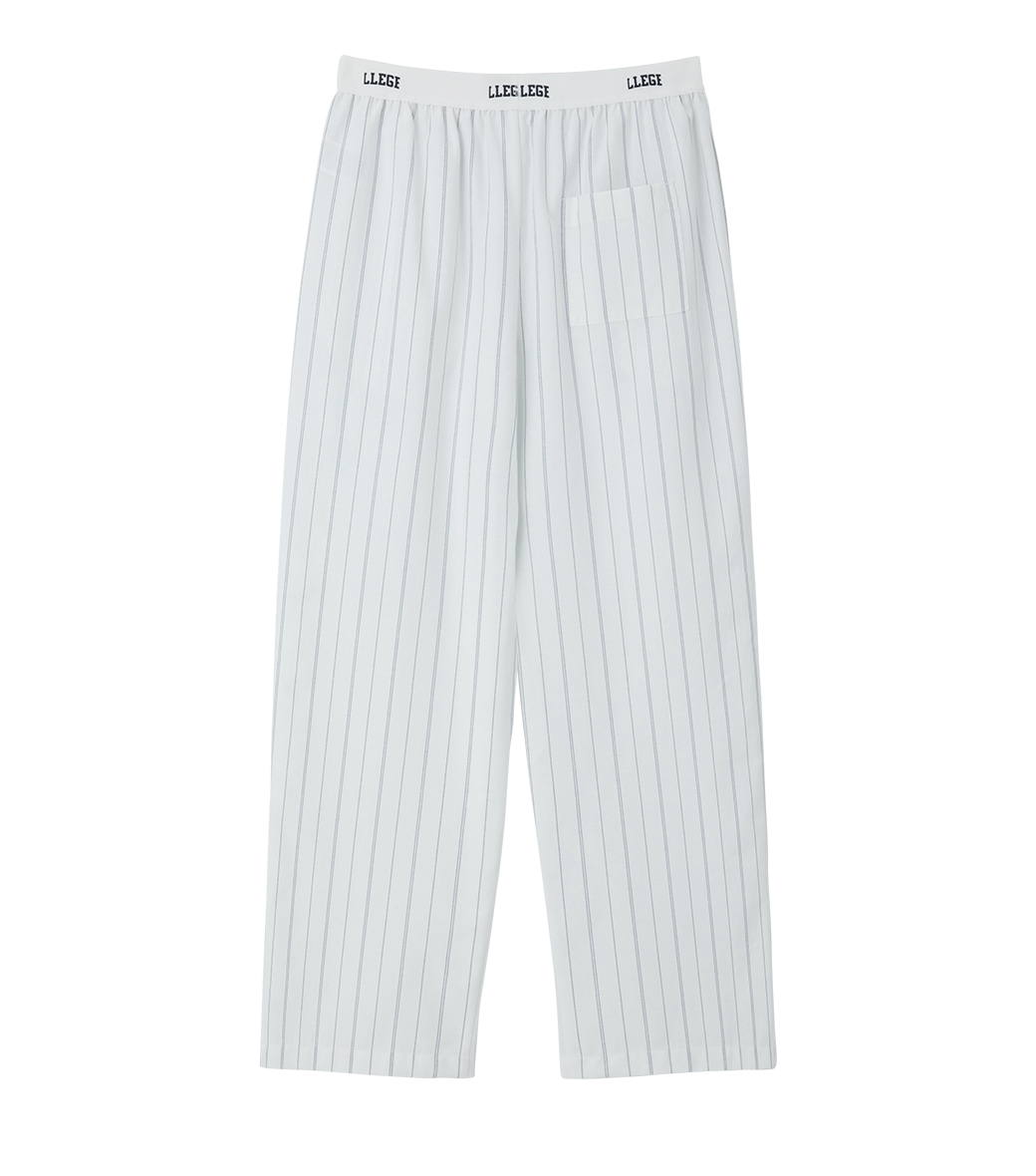 Llege - Stripe Oxford Pajama Pants (Off White) product image 2 | TRAB K-Fashion Australia