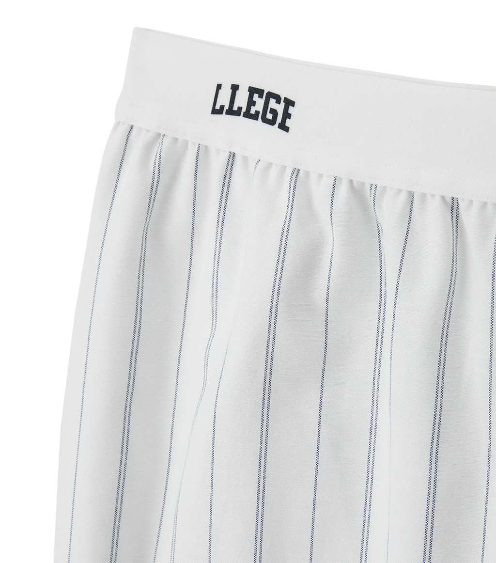 Llege - Stripe Oxford Pajama Pants (Off White) product image 3 | TRAB K-Fashion Australia