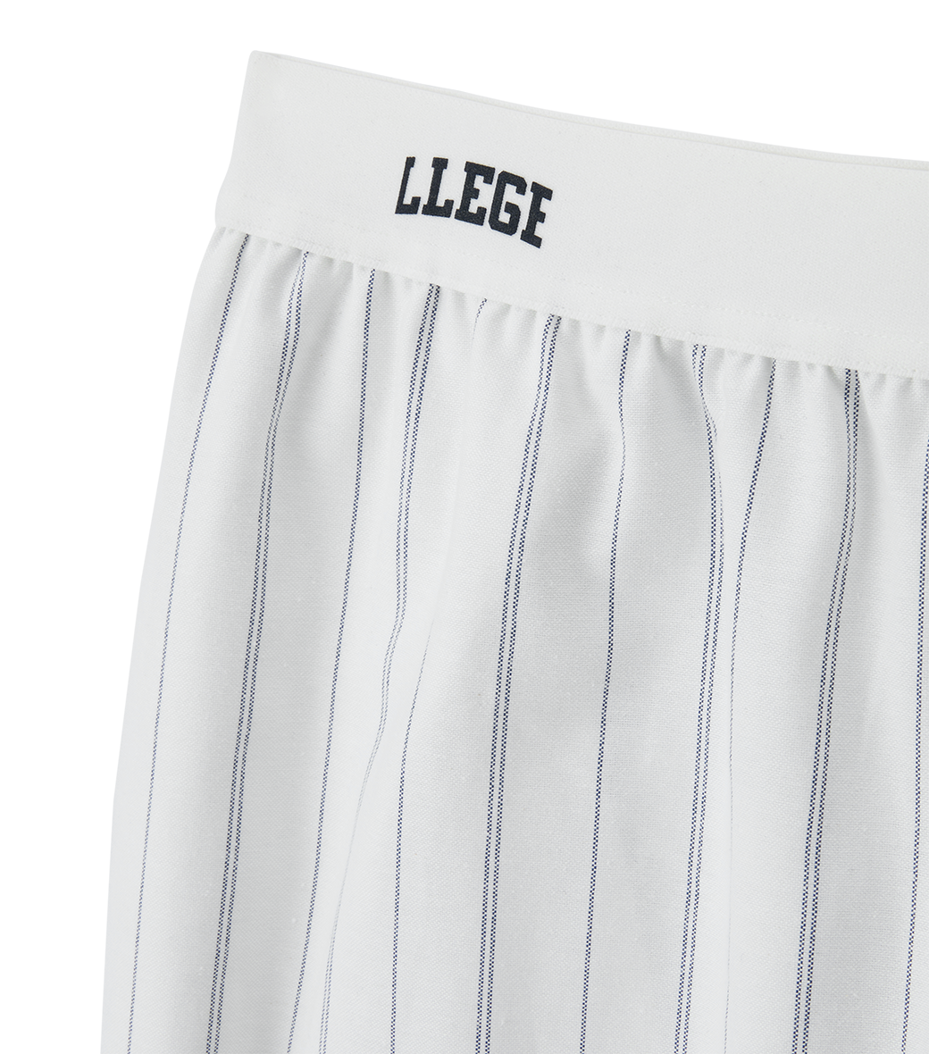 Llege - Stripe Oxford Pajama Pants (Off White) product image 3 | TRAB K-Fashion Australia