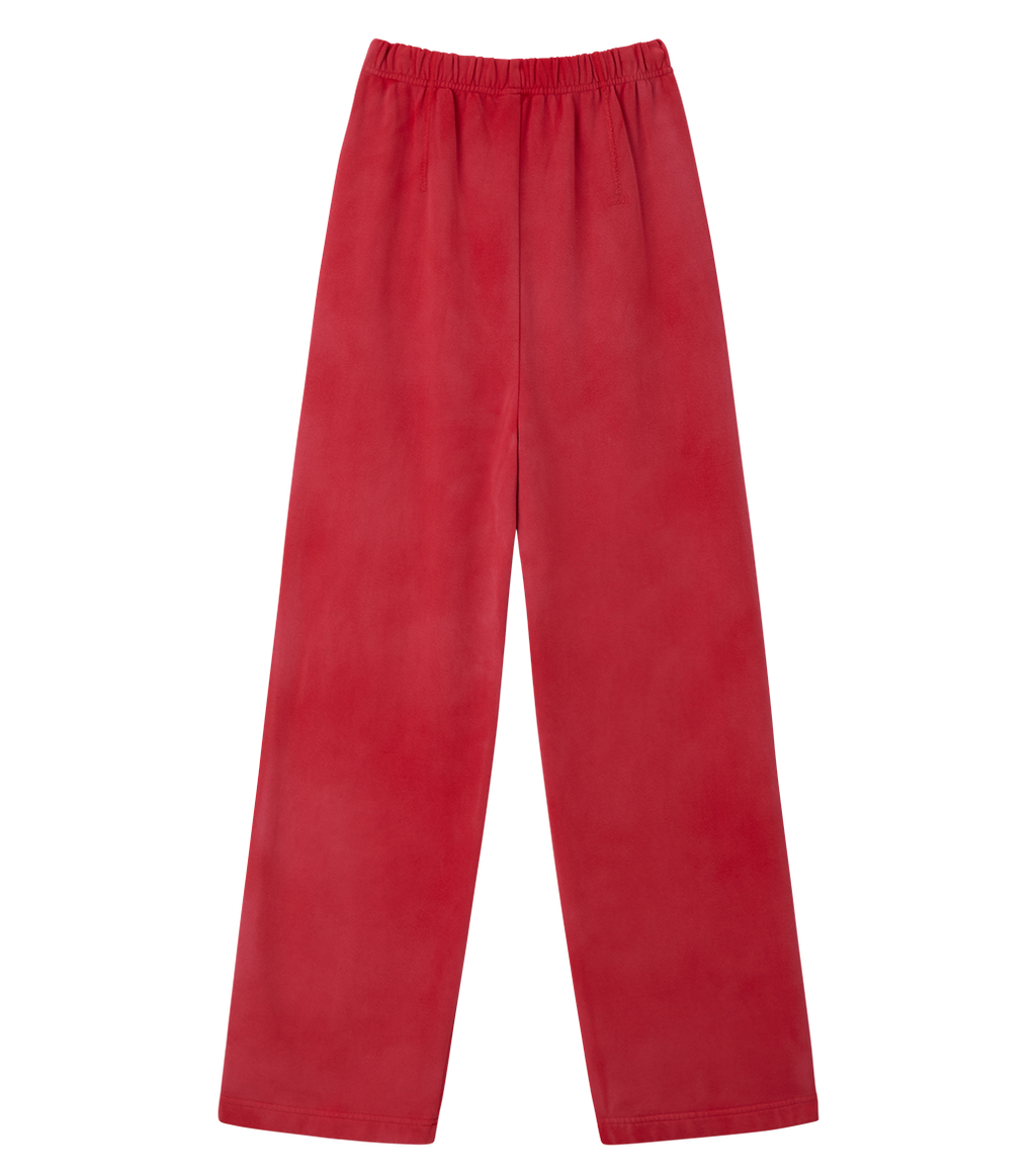 Llege - Garment Dyed Cube Logo Sweatpants (Red) product image 2 | TRAB K-Fashion Australia