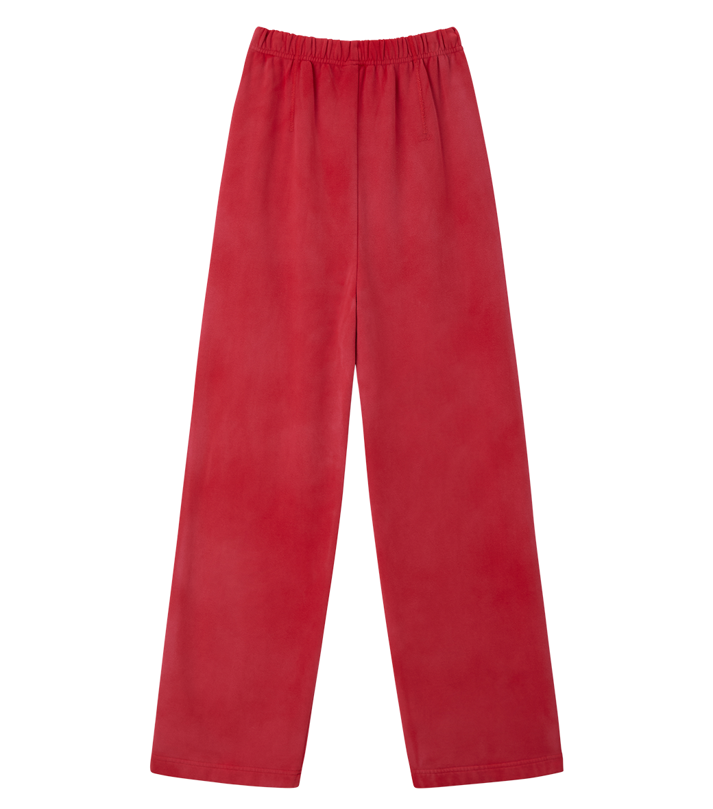 Llege - Garment Dyed Cube Logo Sweatpants (Red) product image 2 | TRAB K-Fashion Australia
