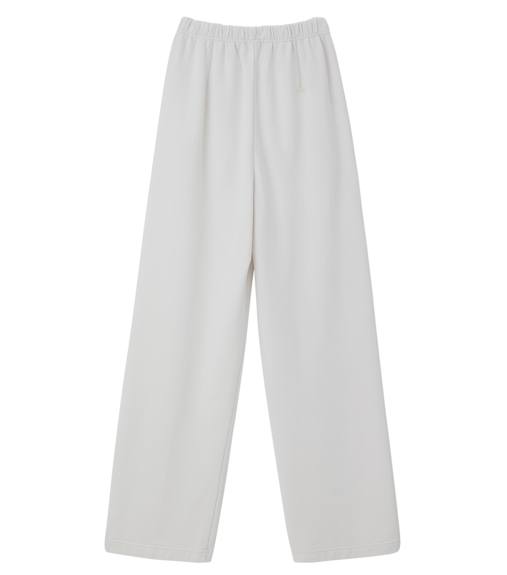Llege - Garment Dyed Cube Logo Sweatpants (Cement White) product image 2 | TRAB K-Fashion Australia