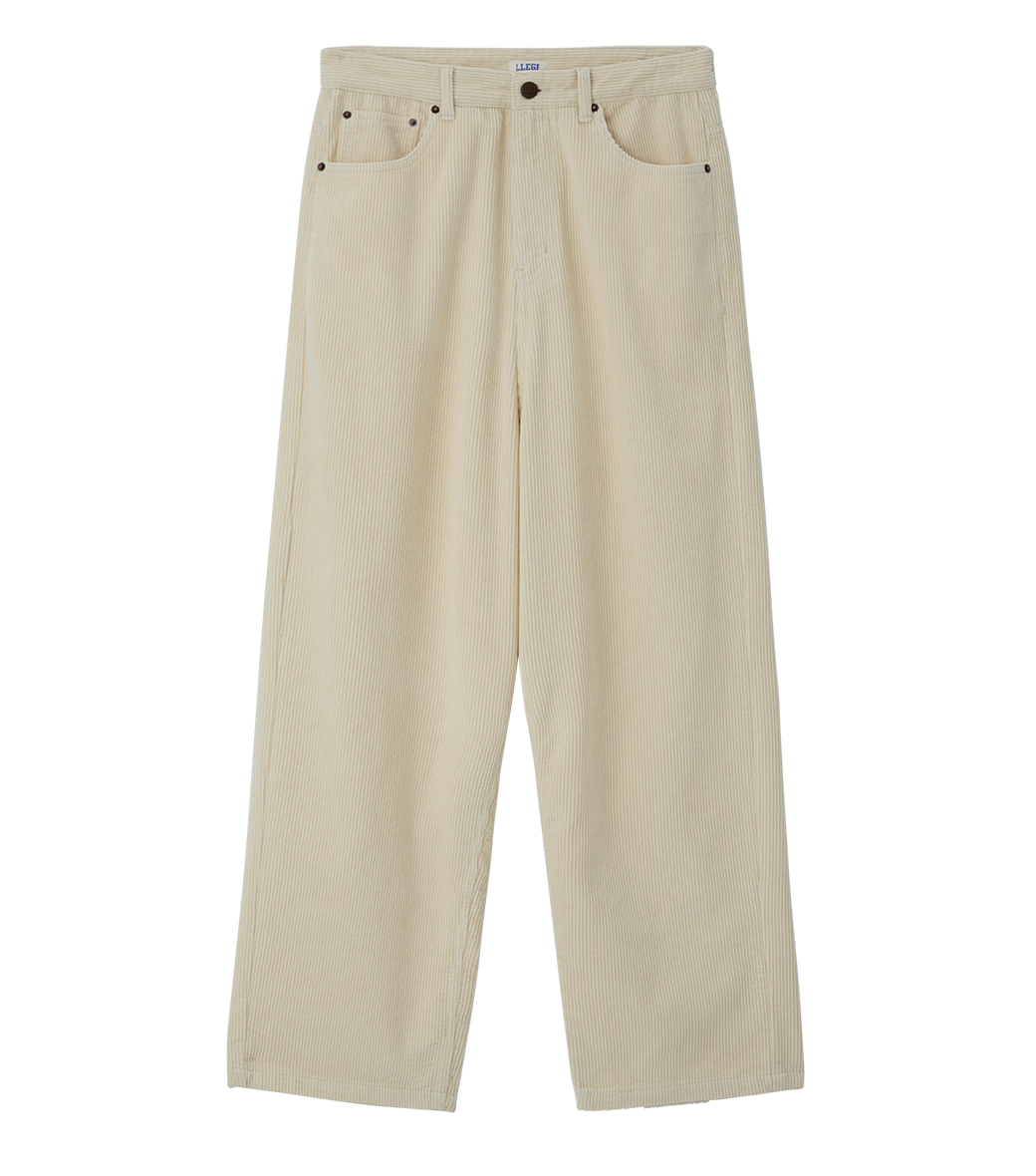 Llege - Llege Embroidery Corduroy Pants (Ivory) product image 1 | TRAB K-Fashion Australia