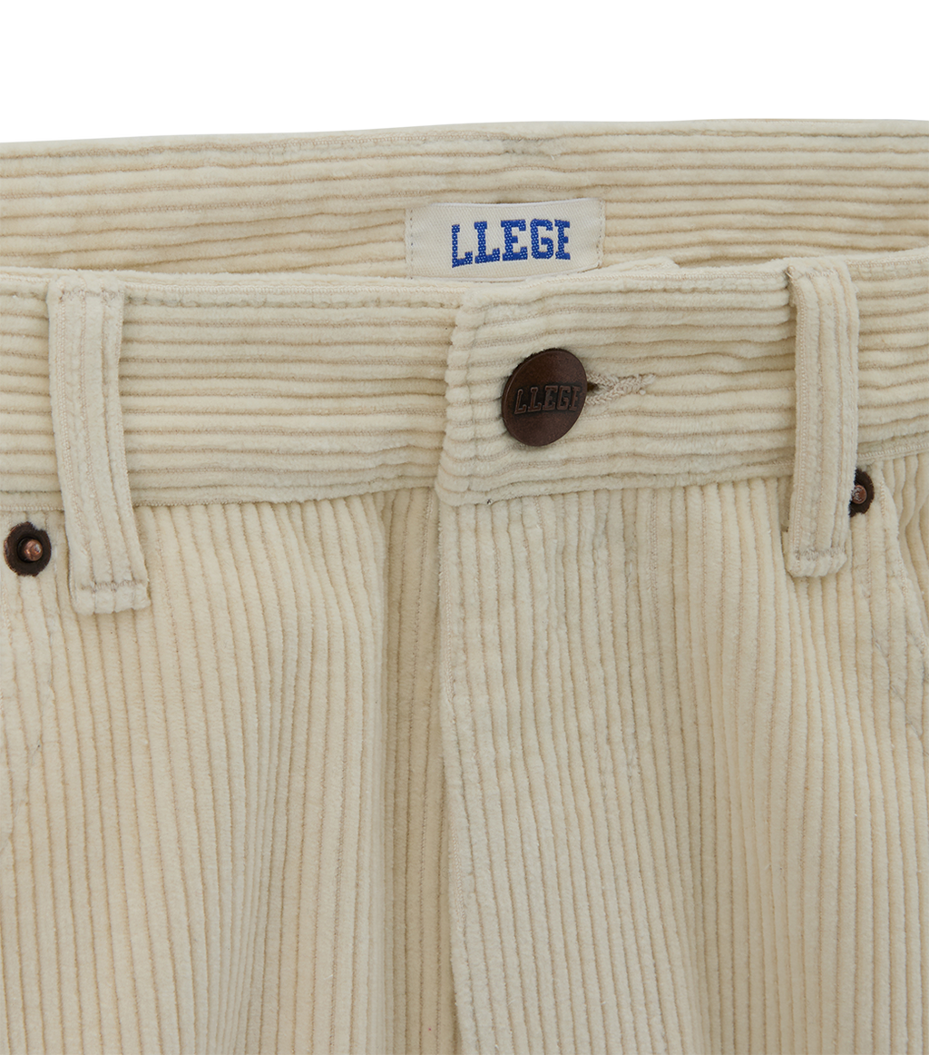Llege - Llege Embroidery Corduroy Pants (Ivory) product image 4 | TRAB K-Fashion Australia
