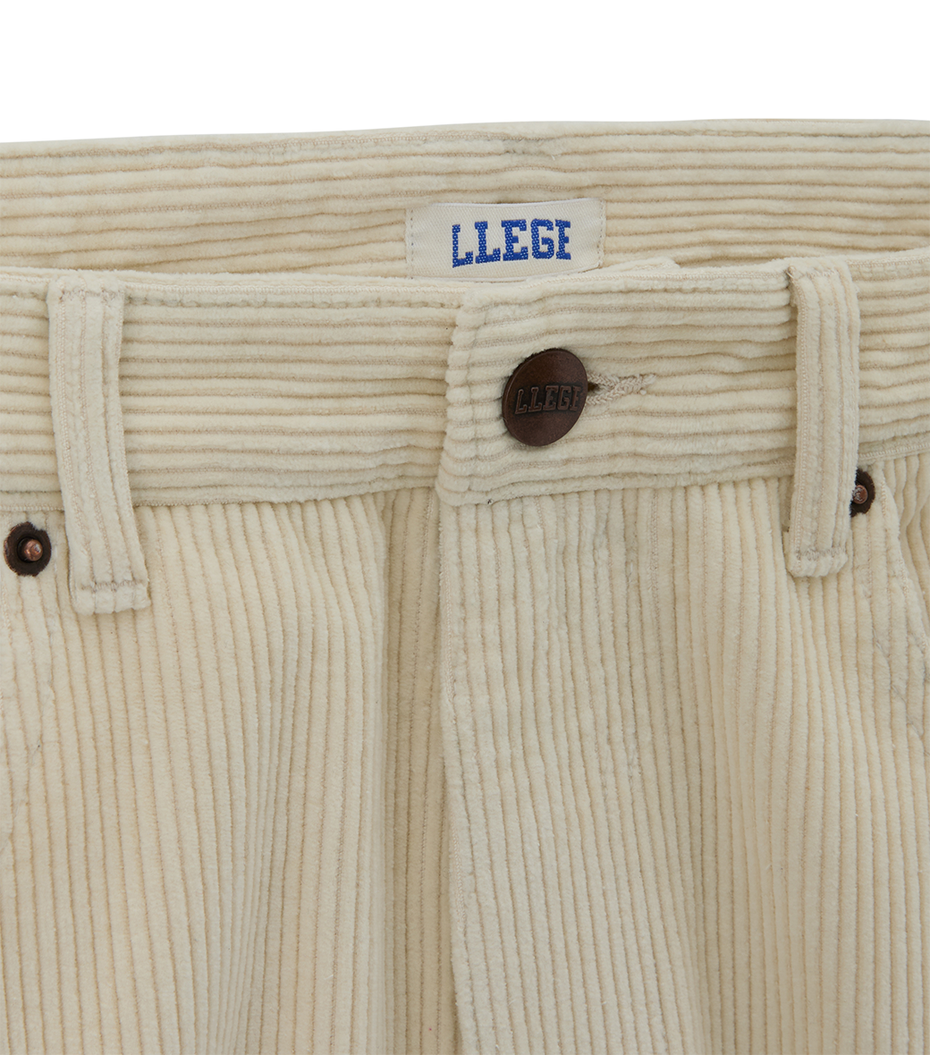 Llege - Llege Embroidery Corduroy Pants (Ivory) product image 4 | TRAB K-Fashion Australia