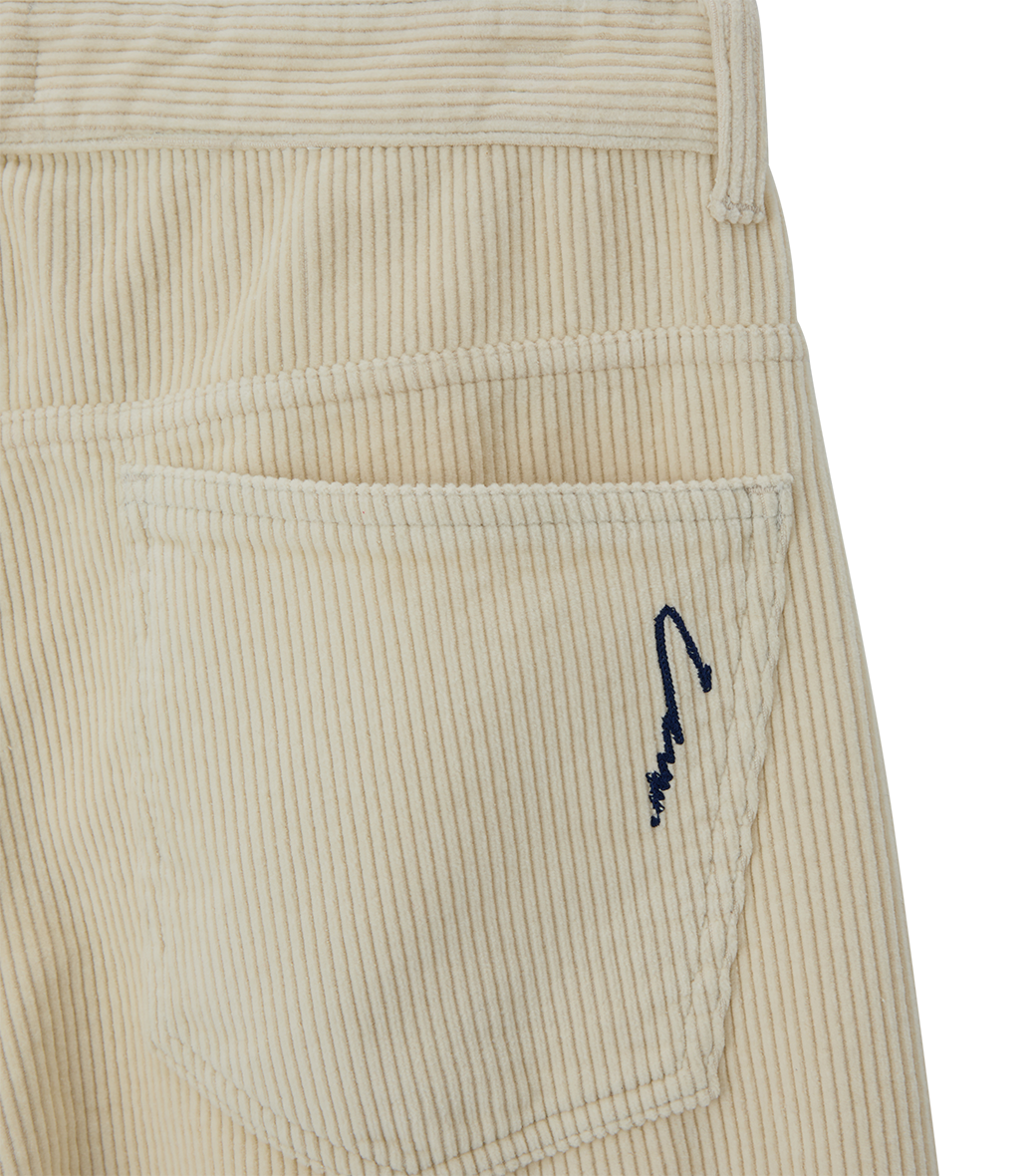 Llege - Llege Embroidery Corduroy Pants (Ivory) product image 3 | TRAB K-Fashion Australia