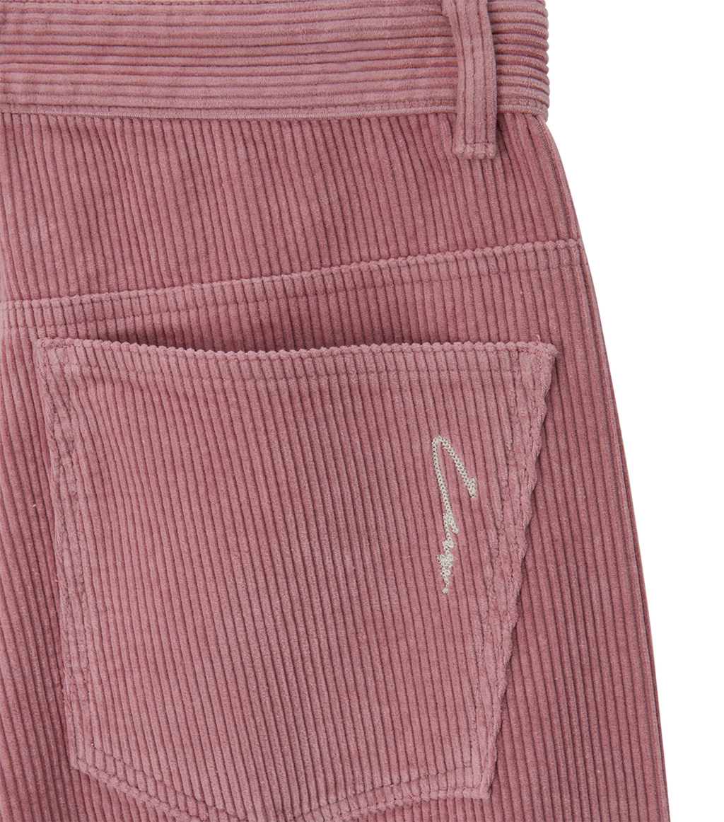Llege - Llege Embroidery Corduroy Pants (Pink) product image 3 | TRAB K-Fashion Australia