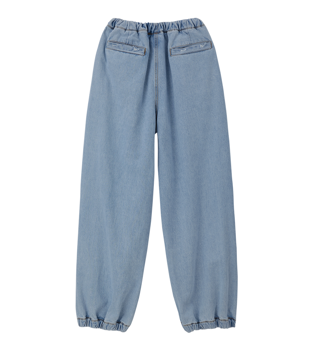 Llege - Destroyed Balloon Denim Jogger (Light Blue) product image 2 | TRAB K-Fashion Australia