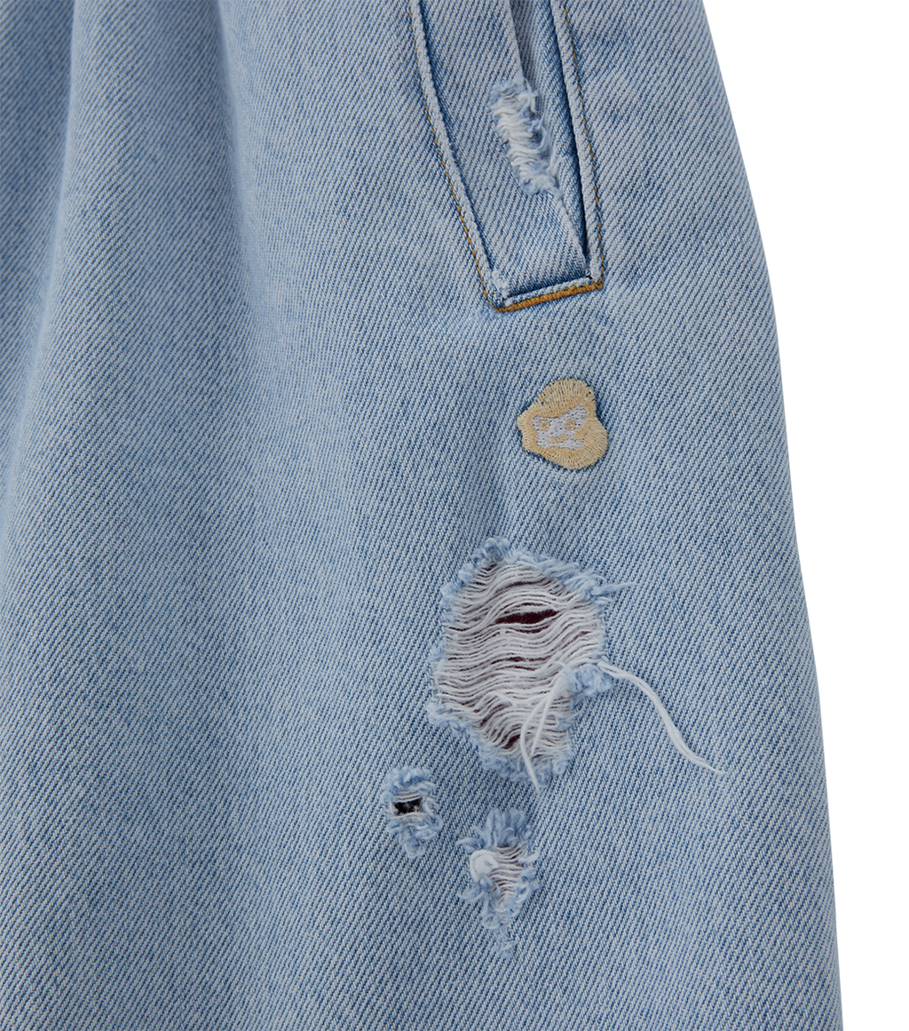 Llege - Destroyed Balloon Denim Jogger (Light Blue) product image 3 | TRAB K-Fashion Australia
