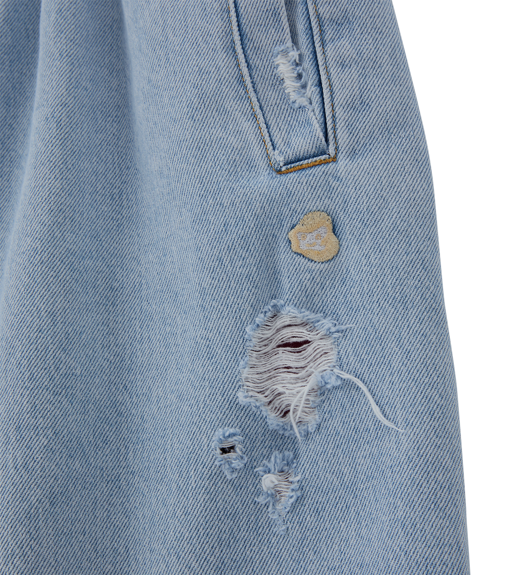 Llege - Destroyed Balloon Denim Jogger (Light Blue) product image 3 | TRAB K-Fashion Australia