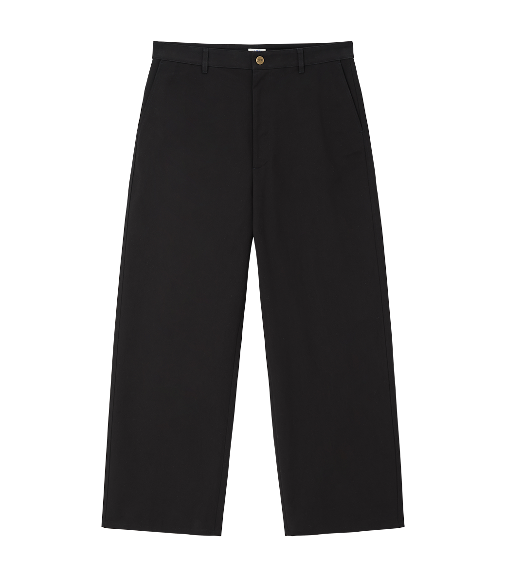 Llege - Boarder Cotton Pants (Black) product image 1 | TRAB K-Fashion Australia
