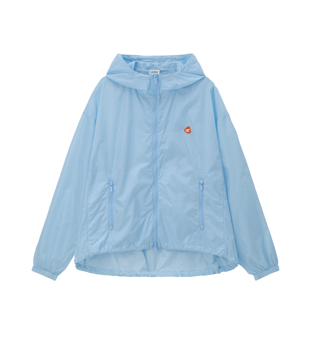 Llege - Jubangwol Nylon Hoodie Jumper (Sky Blue) product image 1 | TRAB K-Fashion Australia