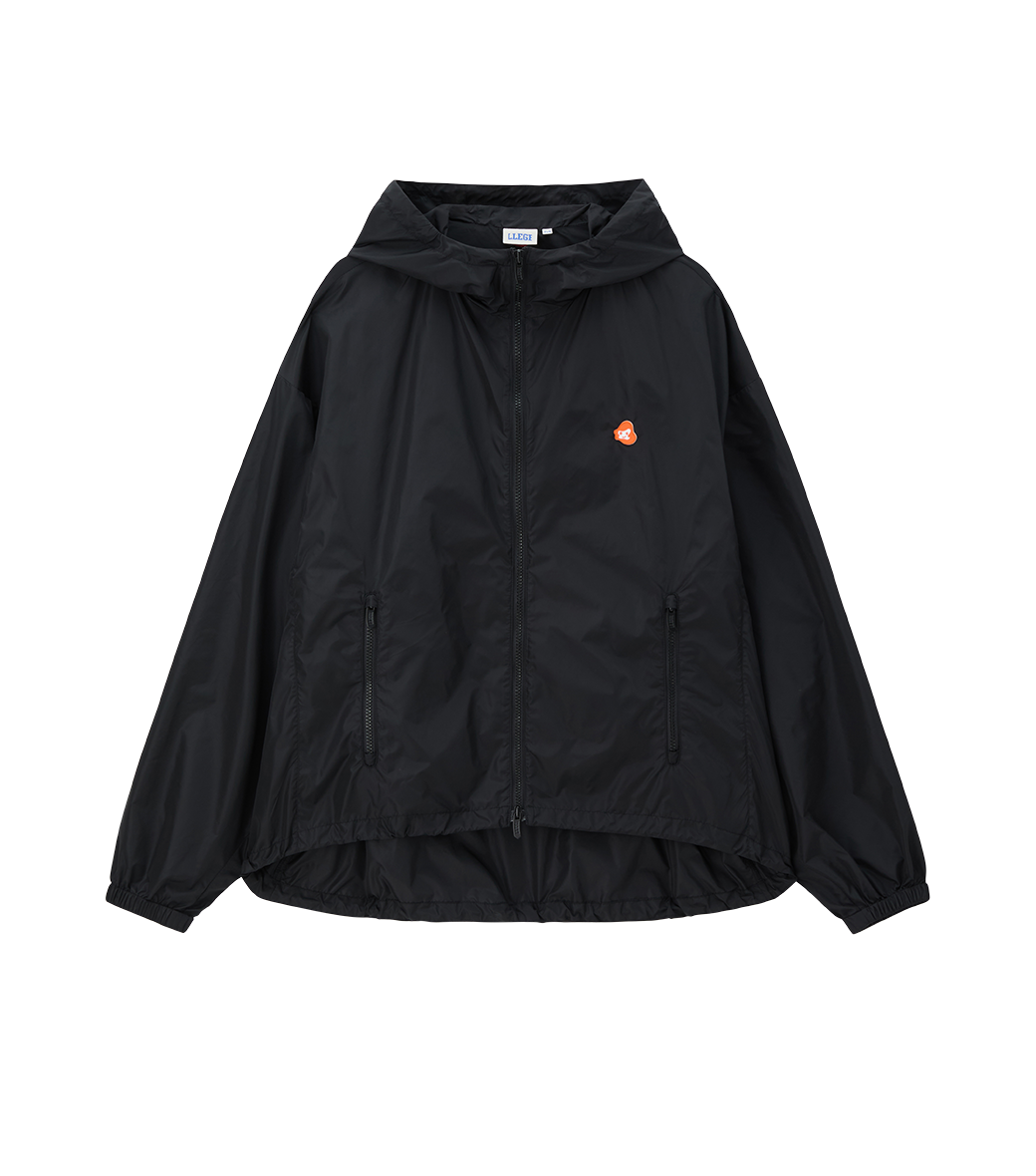 Llege - Jubangwol Nylon Hoodie Jumper (Black) product image 1 | TRAB K-Fashion Australia