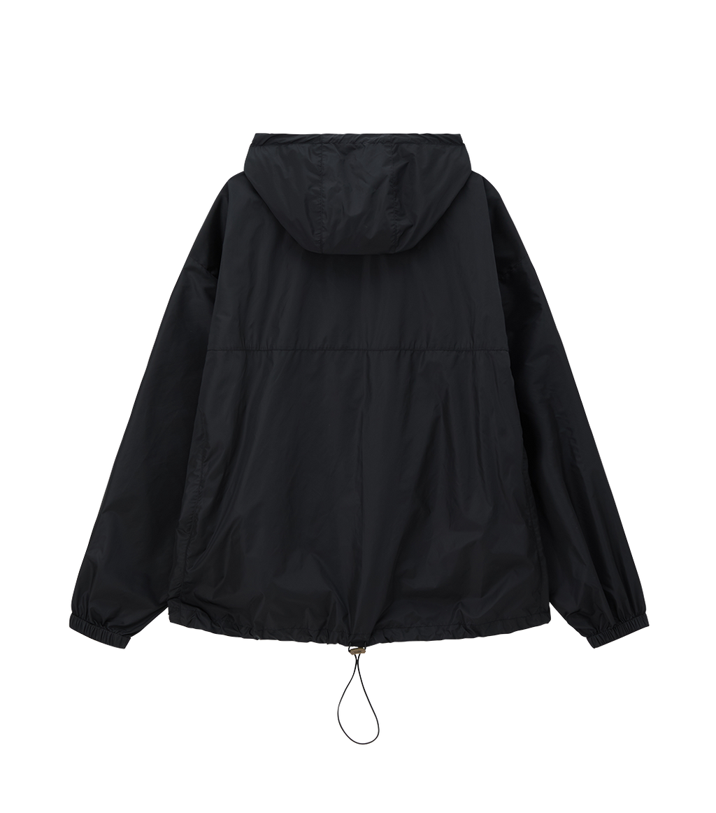 Llege - Jubangwol Nylon Hoodie Jumper (Black) product image 2 | TRAB K-Fashion Australia