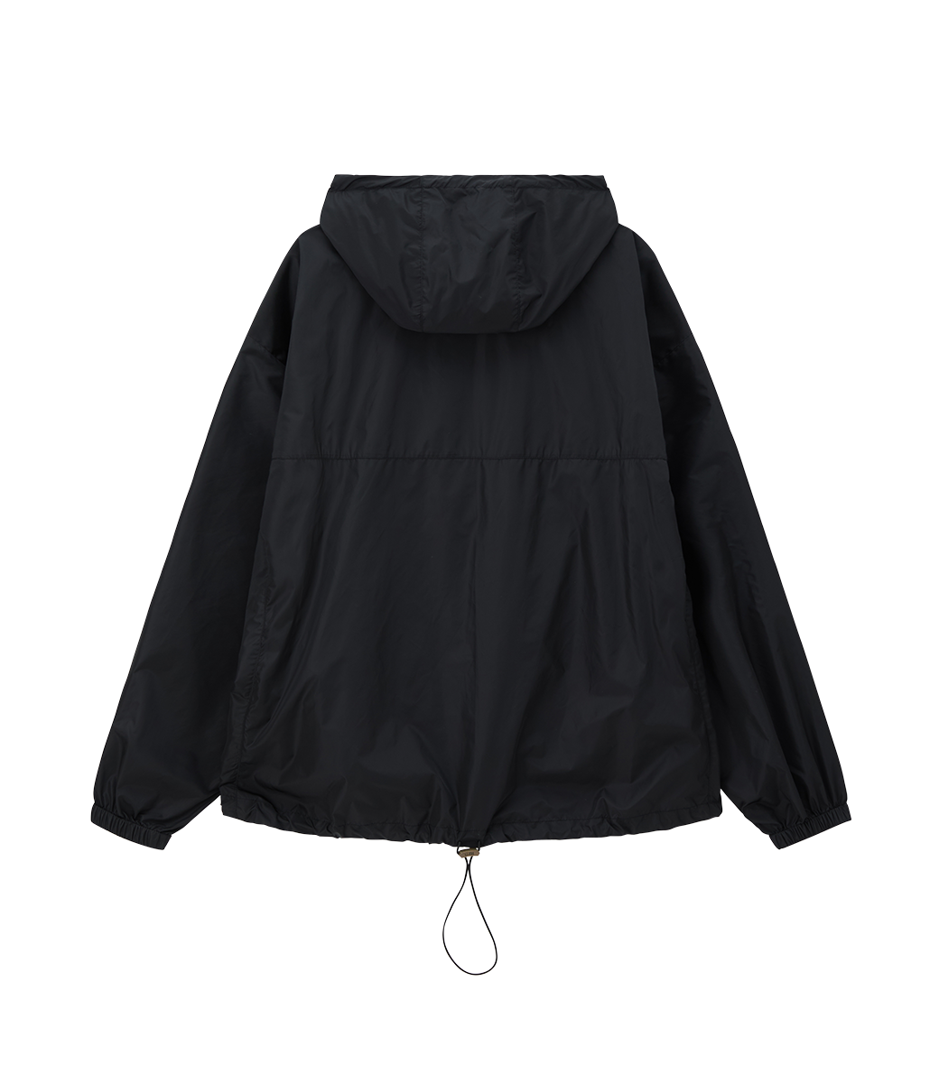 Llege - Jubangwol Nylon Hoodie Jumper (Black) product image 2 | TRAB K-Fashion Australia