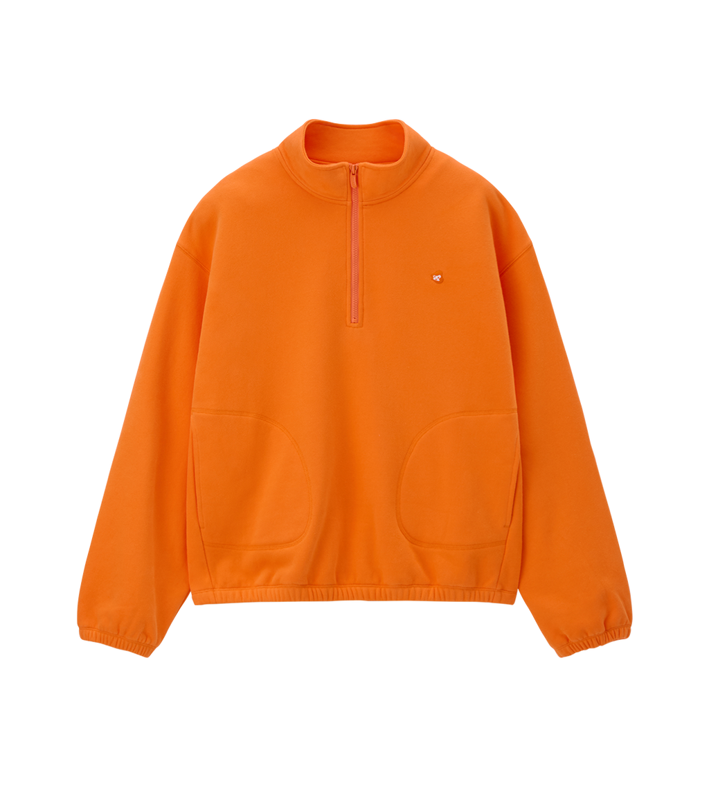 Llege - Oversized Half Zip-Up (Orange) product image 1 | TRAB K-Fashion Australia