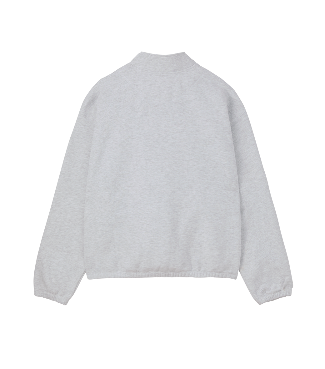 Llege - Oversized Half Zip-Up (Melange Grey) product image 2 | TRAB K-Fashion Australia