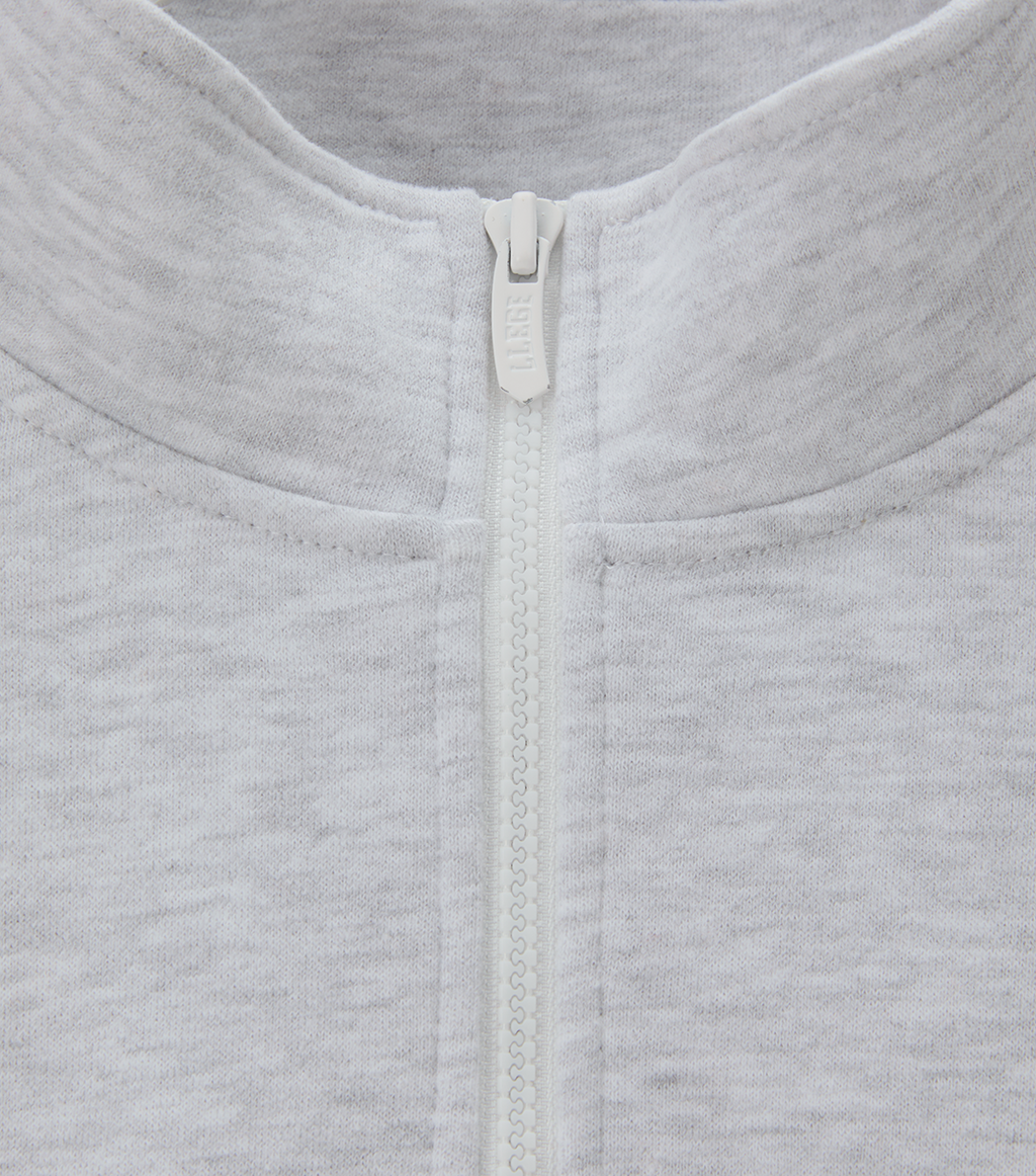 Llege - Oversized Half Zip-Up (Melange Grey) product image 5 | TRAB K-Fashion Australia