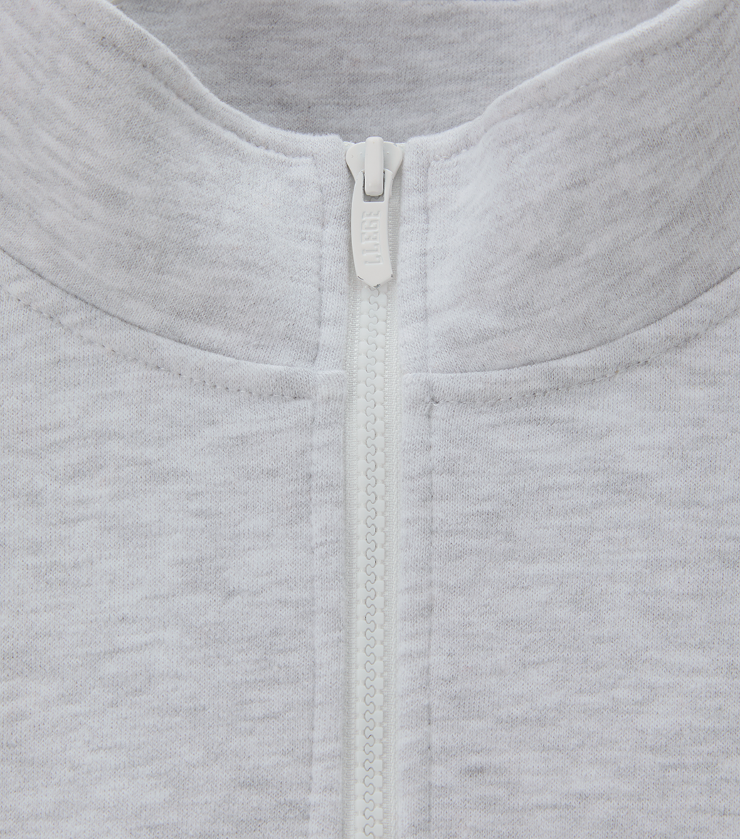 Llege - Oversized Half Zip-Up (Melange Grey) product image 5 | TRAB K-Fashion Australia
