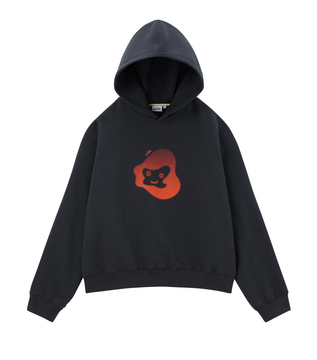 Llege - Jubangwol Heavy Cotton Hoodie (Bluish Charcoal) product image 1 | TRAB K-Fashion Australia