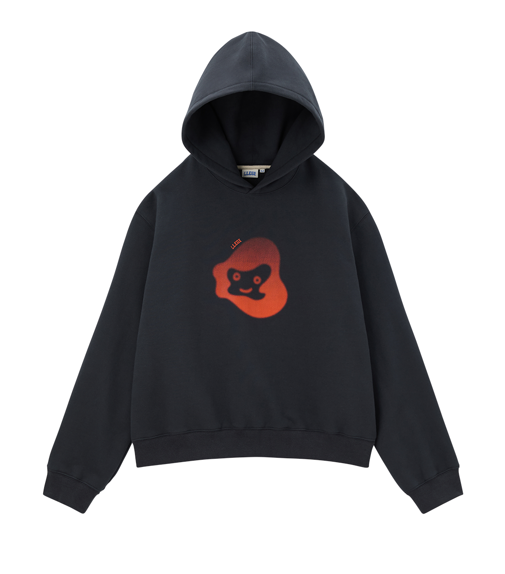 Llege - Jubangwol Heavy Cotton Hoodie (Bluish Charcoal) product image 1 | TRAB K-Fashion Australia
