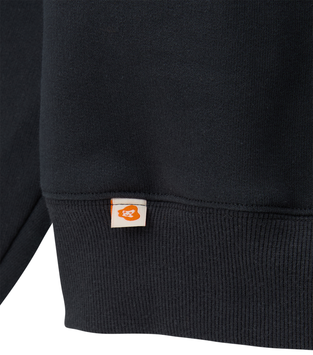 Llege - Jubangwol Heavy Cotton Hoodie (Bluish Charcoal) product image 4 | TRAB K-Fashion Australia