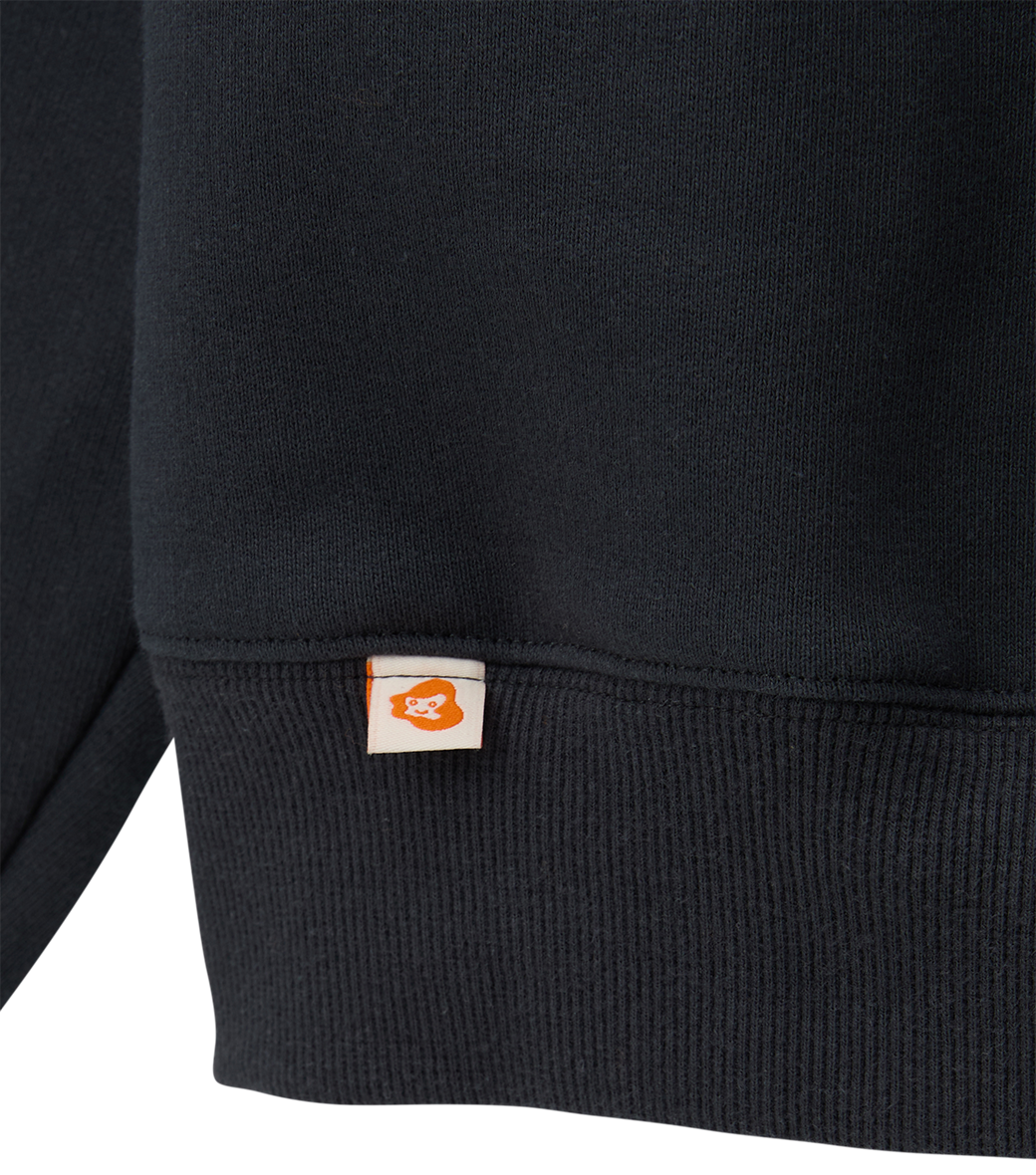 Llege - Jubangwol Heavy Cotton Hoodie (Bluish Charcoal) product image 4 | TRAB K-Fashion Australia