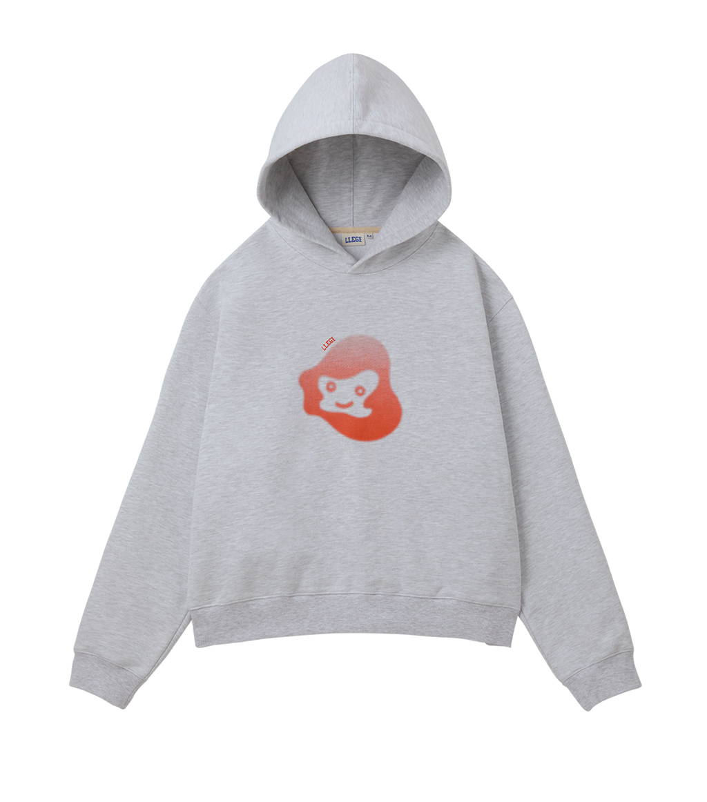 Llege - Jubangwol Heavy Cotton Hoodie (Melange Grey) product image 1 | TRAB K-Fashion Australia
