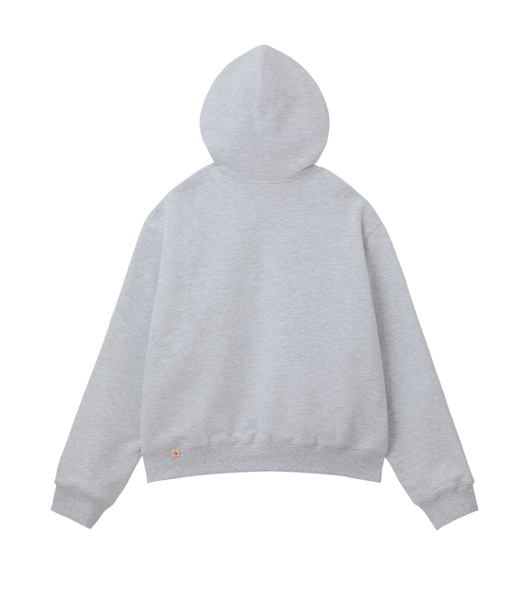 Llege - Jubangwol Heavy Cotton Hoodie (Melange Grey) product image 2 | TRAB K-Fashion Australia