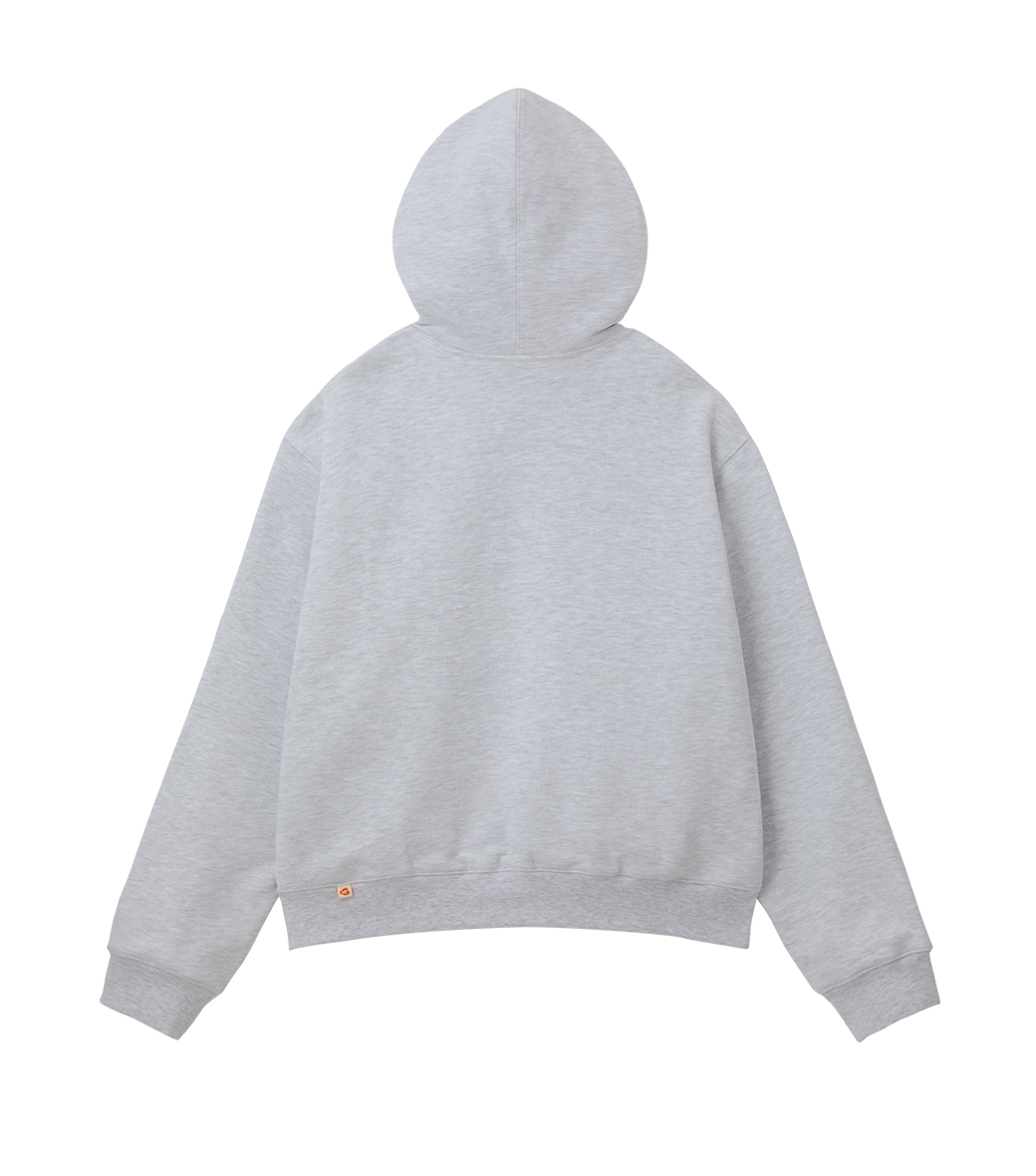 Llege - Jubangwol Heavy Cotton Hoodie (Melange Grey) product image 2 | TRAB K-Fashion Australia