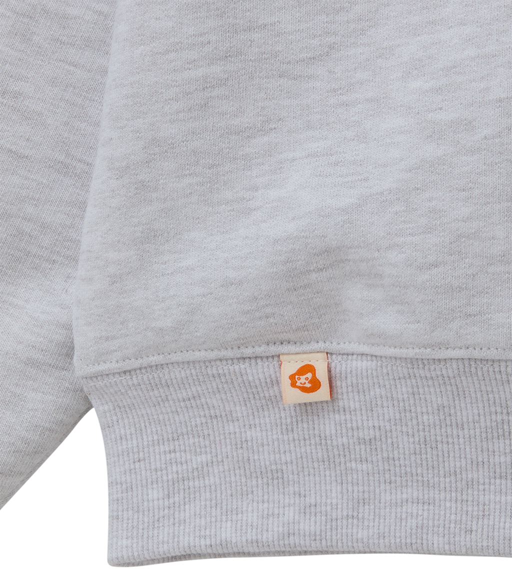 Llege - Jubangwol Heavy Cotton Hoodie (Melange Grey) product image 4 | TRAB K-Fashion Australia
