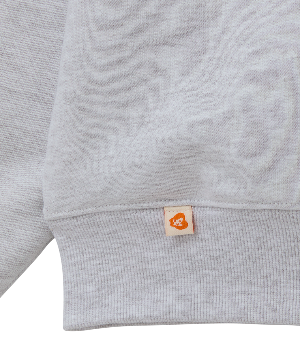 Llege - Jubangwol Heavy Cotton Hoodie (Melange Grey) product image 4 | TRAB K-Fashion Australia