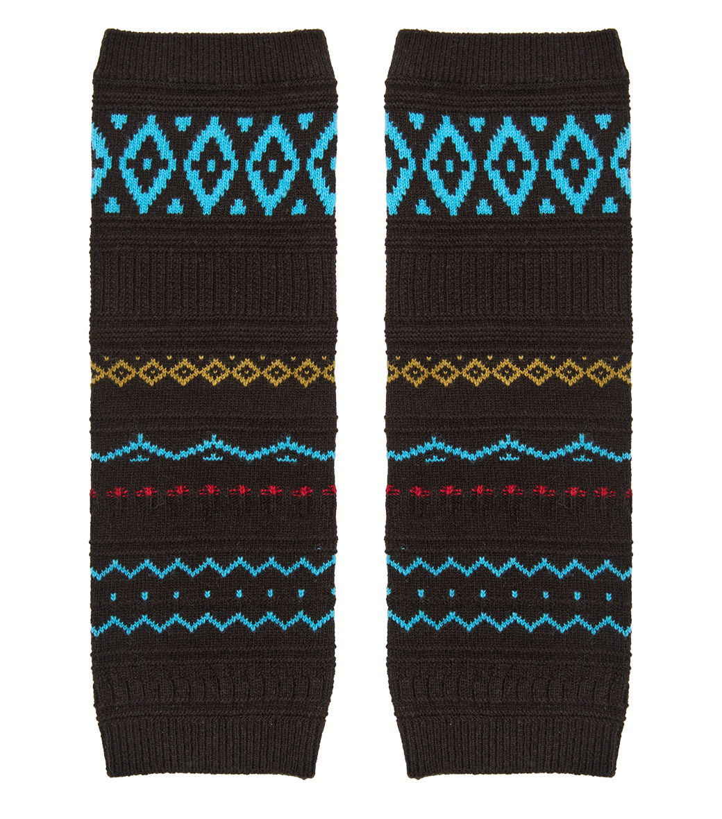 Llege - Fair Isle Leg Warmer (Brown) product image 1 | TRAB K-Fashion Australia