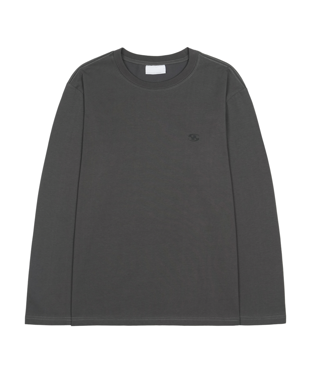 San San Gear - Logo Long Sleeve (Charcoal) product image 1 | TRAB K-Fashion Australia
