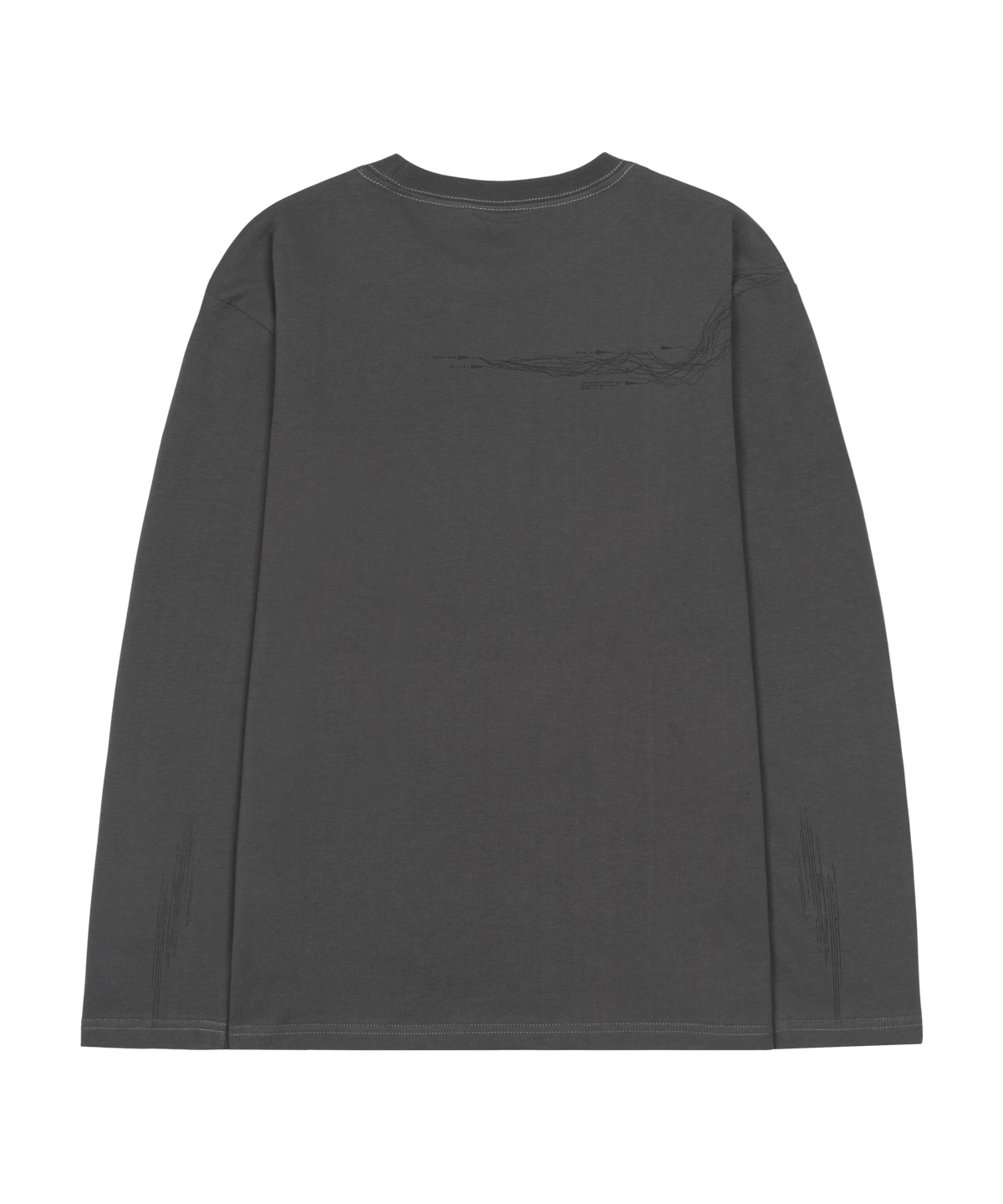 San San Gear - Logo Long Sleeve (Charcoal) product image 2 | TRAB K-Fashion Australia