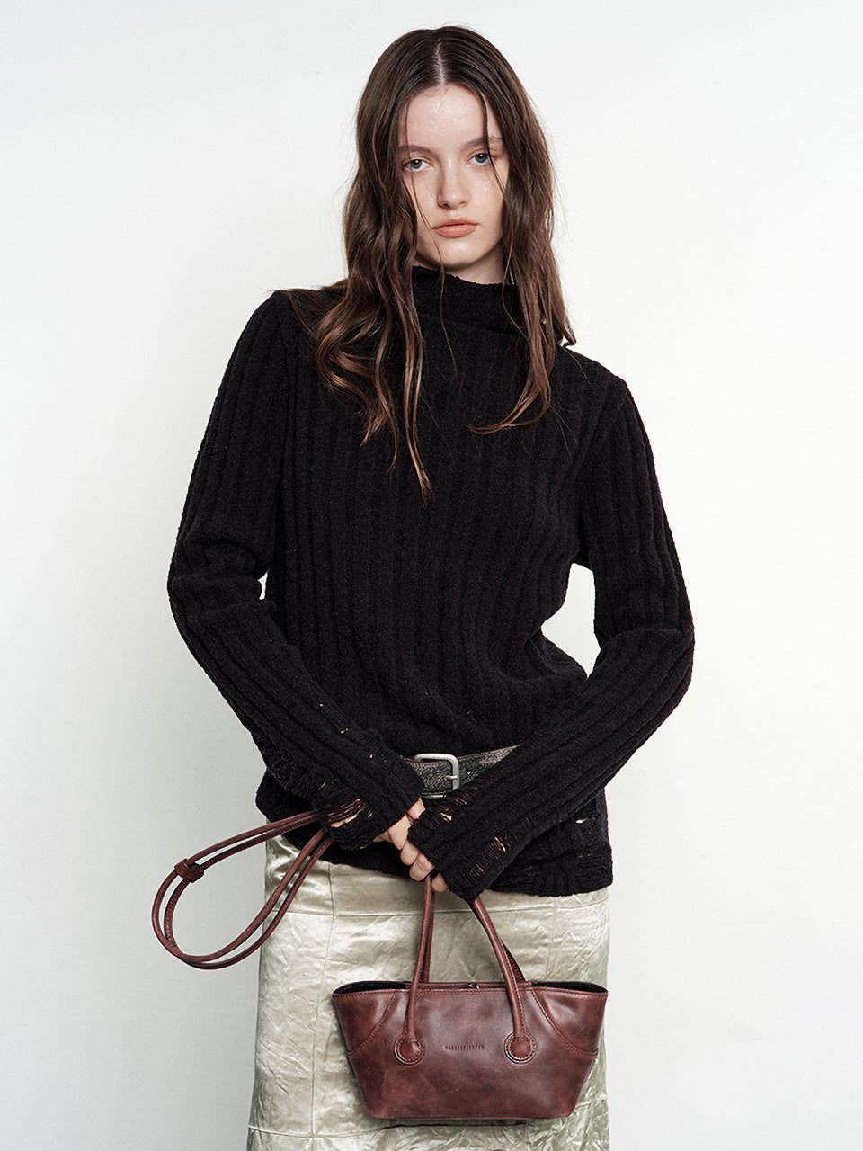 Marge Sherwood - Boat Shopper Small (Wine Pull-Up) product image 2 | TRAB K-Fashion Australia
