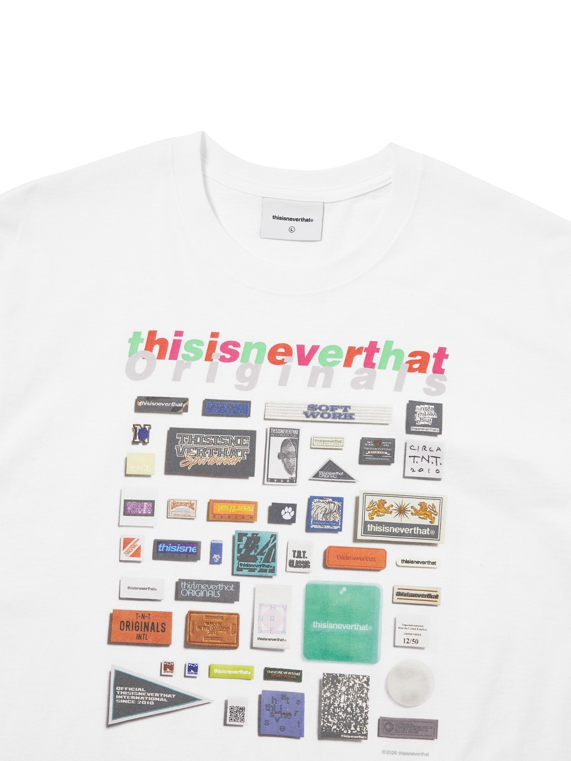 thisisneverthat - Labels Tee (Heather White) product image 2 | TRAB K-Fashion Australia