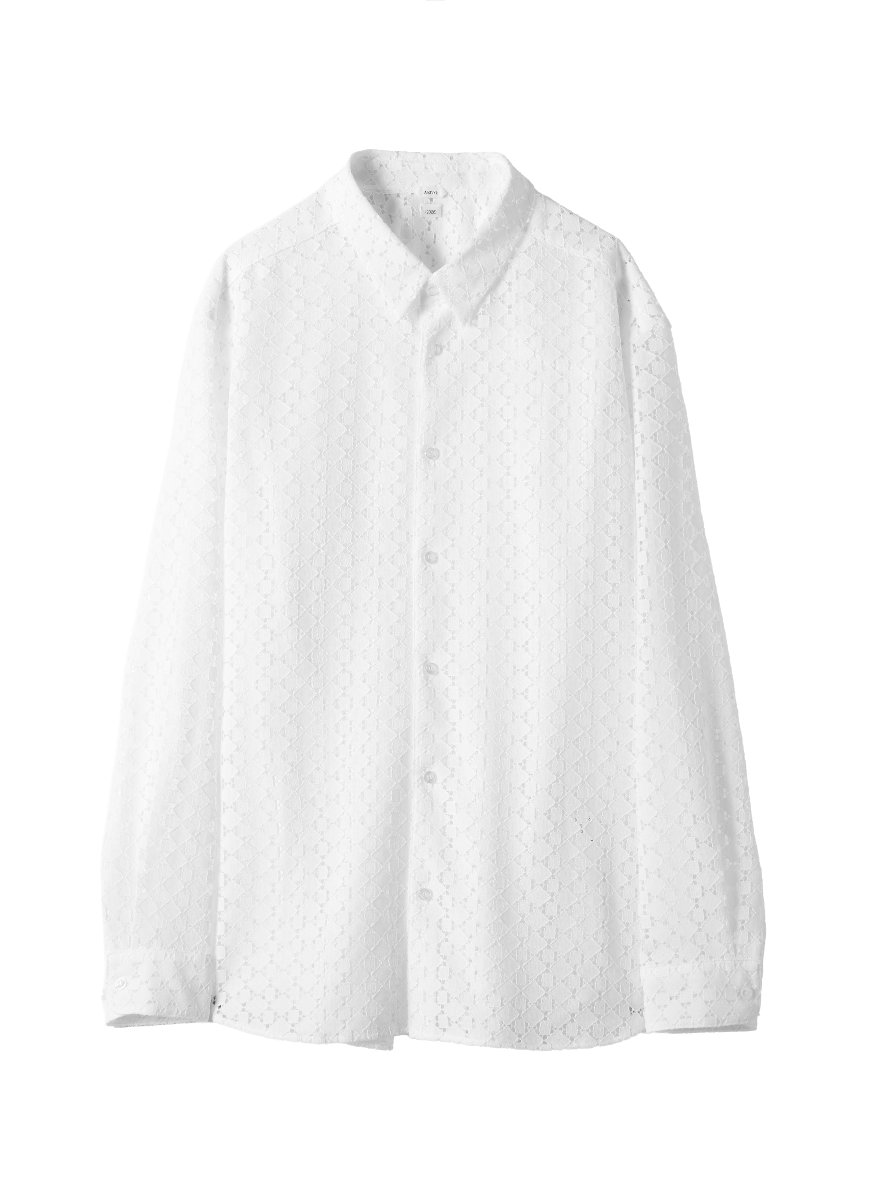 Post Archive Faction - Lace Shirt (Archive) (White) product image 1 | TRAB K-Fashion Australia