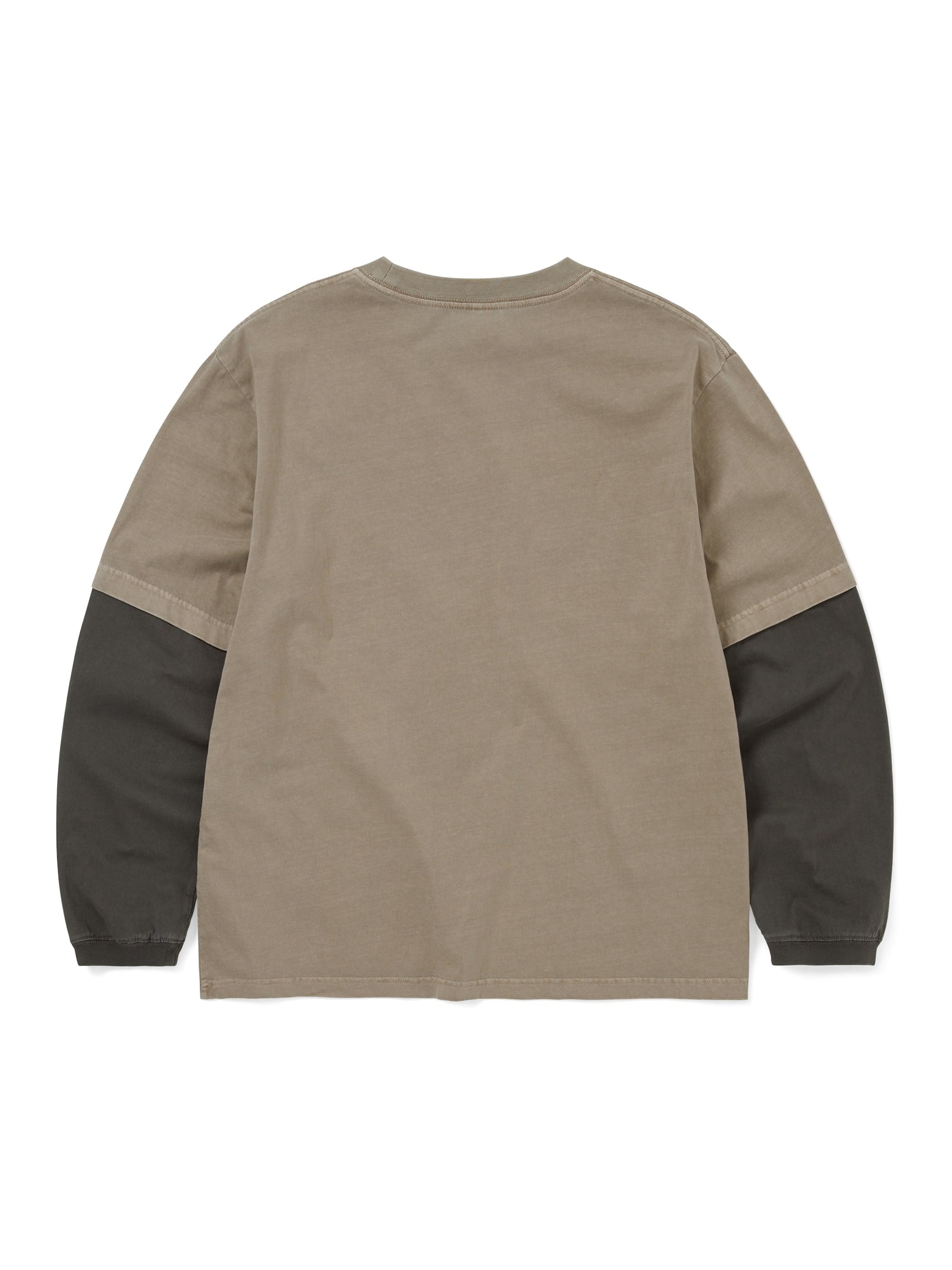 thisisneverthat - Layered L/S Tee (Grey) product image 3 | TRAB K-Fashion Australia