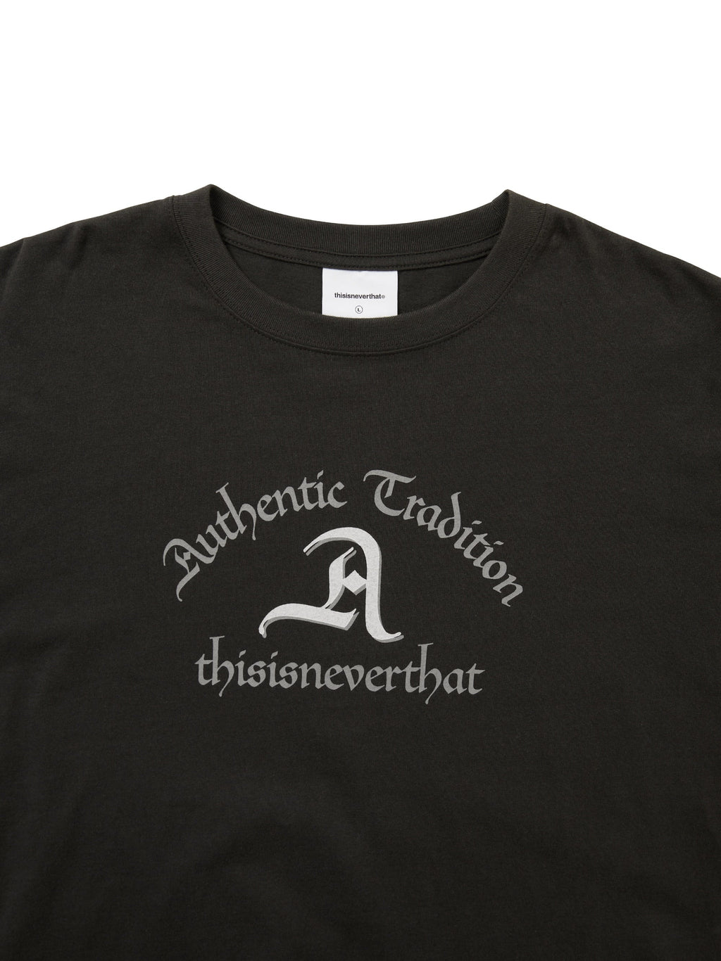 thisisneverthat - Layered L/S Tee (Off Black) product image 2 | TRAB K-Fashion Australia