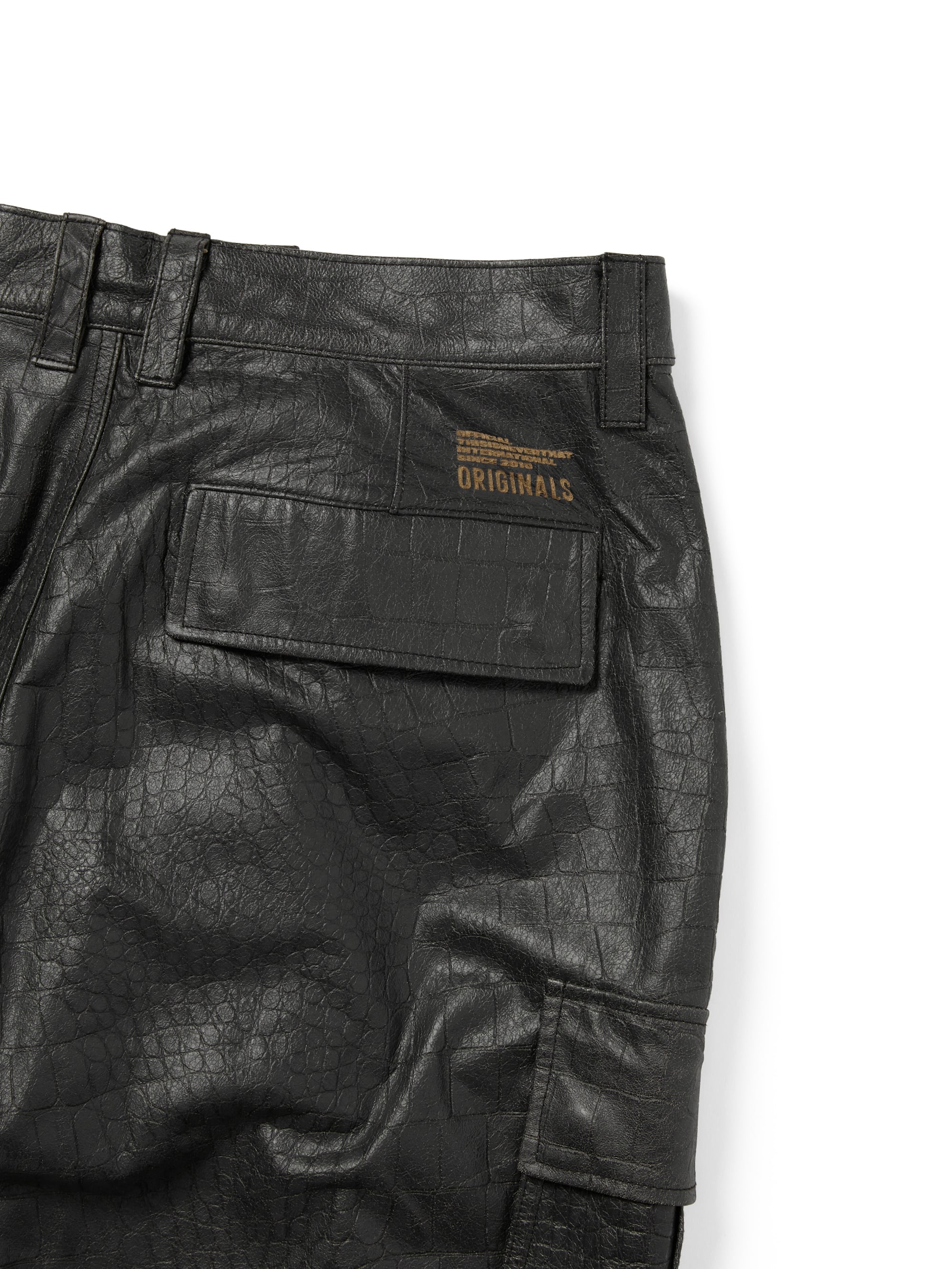 thisisneverthat - Leather BDU Pant (Black) product image 3 | TRAB K-Fashion Australia