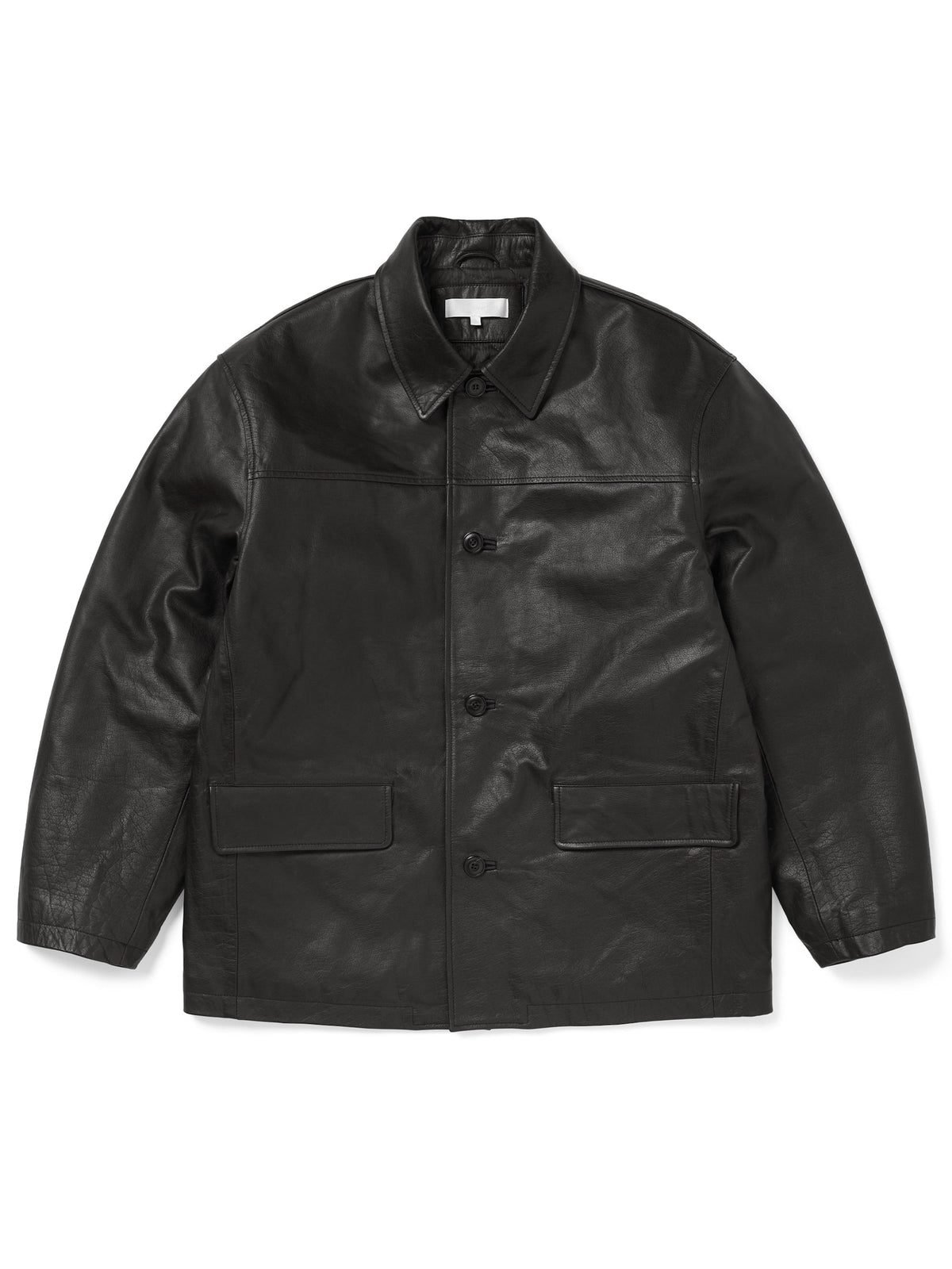 thisisneverthat - Leather Car Coat (Black) product image 1 | TRAB K-Fashion Australia