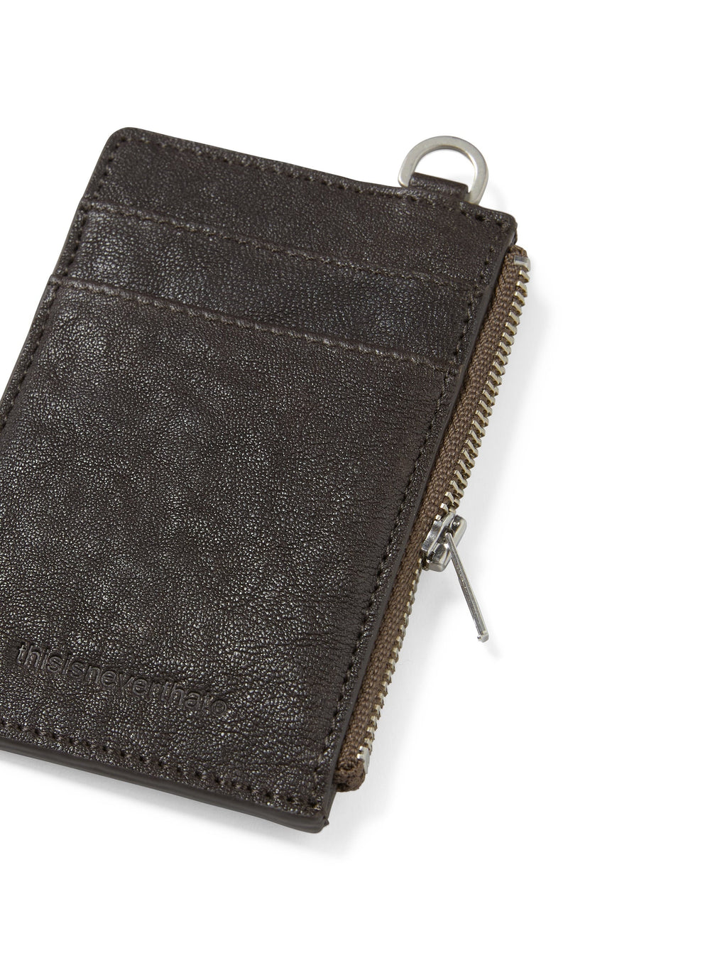 thisisneverthat - Leather Card Holder (Brown) product image 4 | TRAB K-Fashion Australia