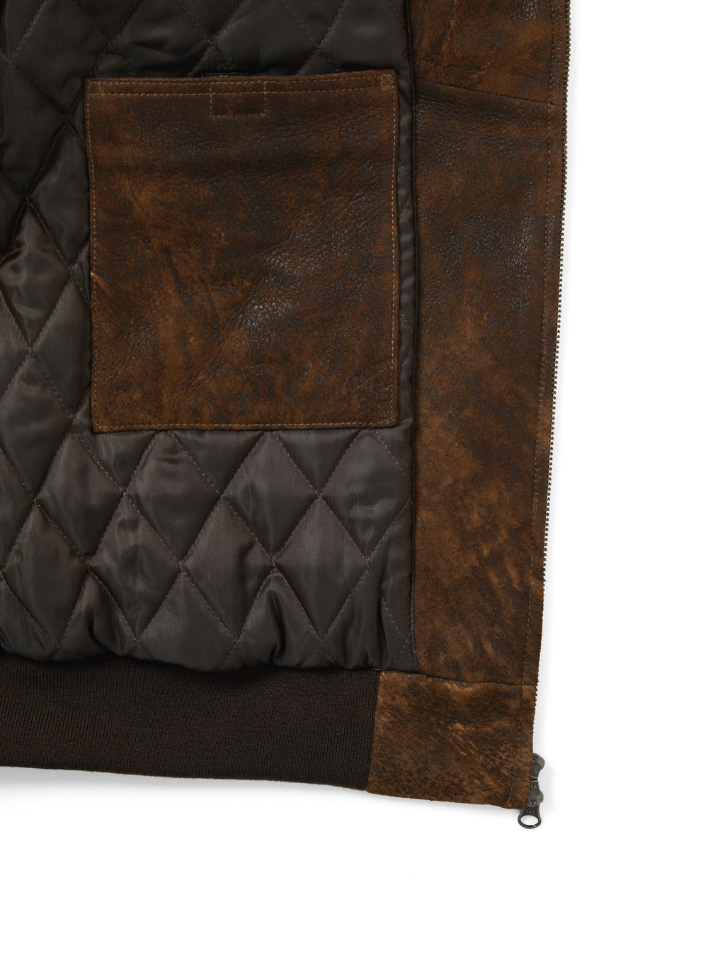 thisisneverthat - Leather Hooded Jacket (Brown) product image 4 | TRAB K-Fashion Australia